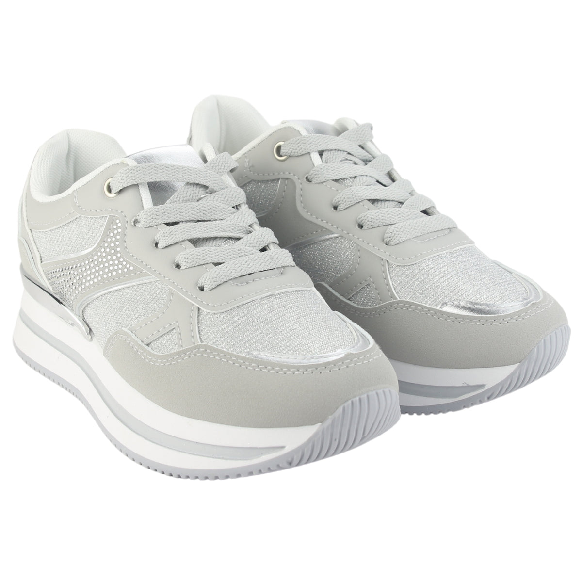 Zapatilla Chalada Mujer Jettixlow1- Plateado Urbano