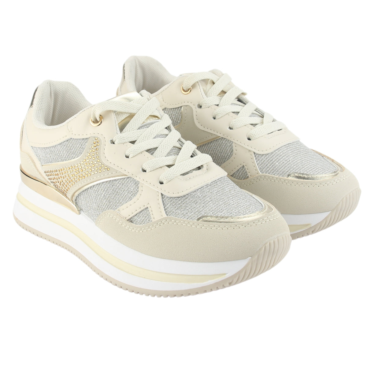 Zapatilla Chalada Mujer Jettixlow1 Dorado Urbano