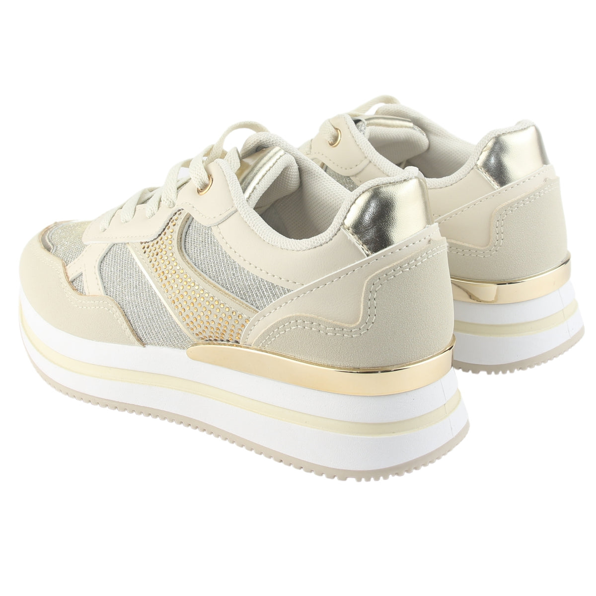 Zapatilla Chalada Mujer Jettixlow1 Dorado Urbano