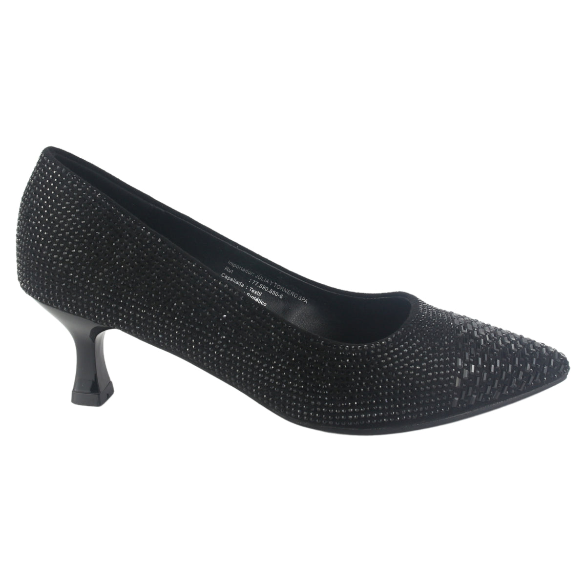 Zapato Chalada Mujer Rebi-3 Negro Casual