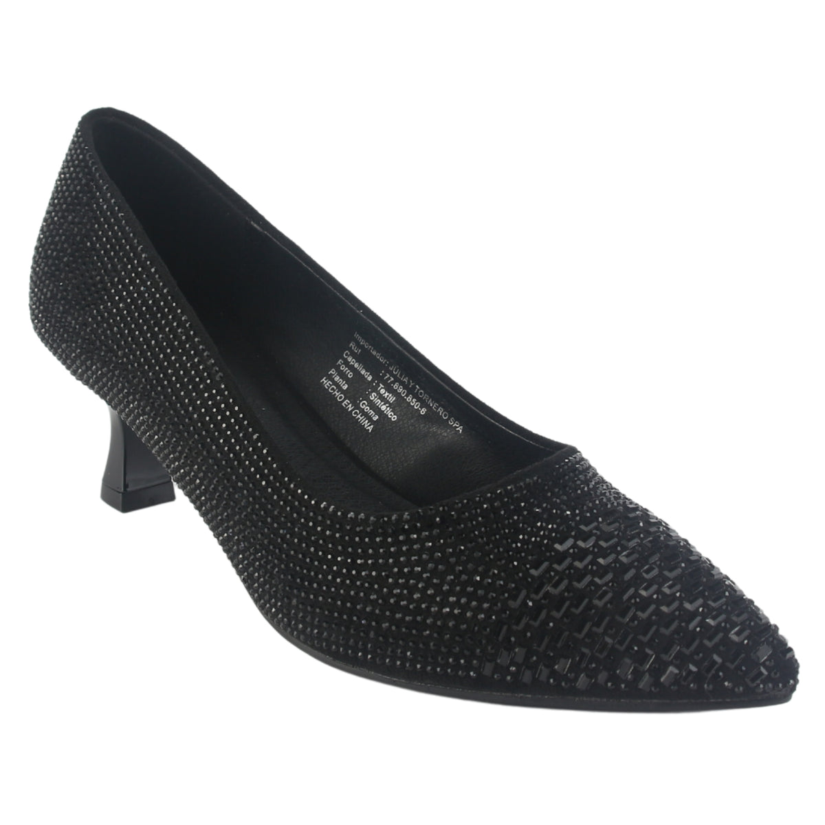 Zapato Chalada Mujer Rebi-3 Negro Casual