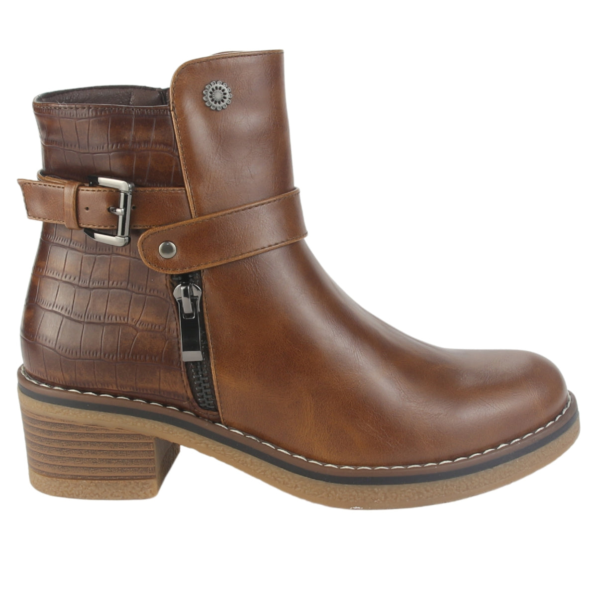 Botin Chalada Mujer Brike-1 Tostado Casual