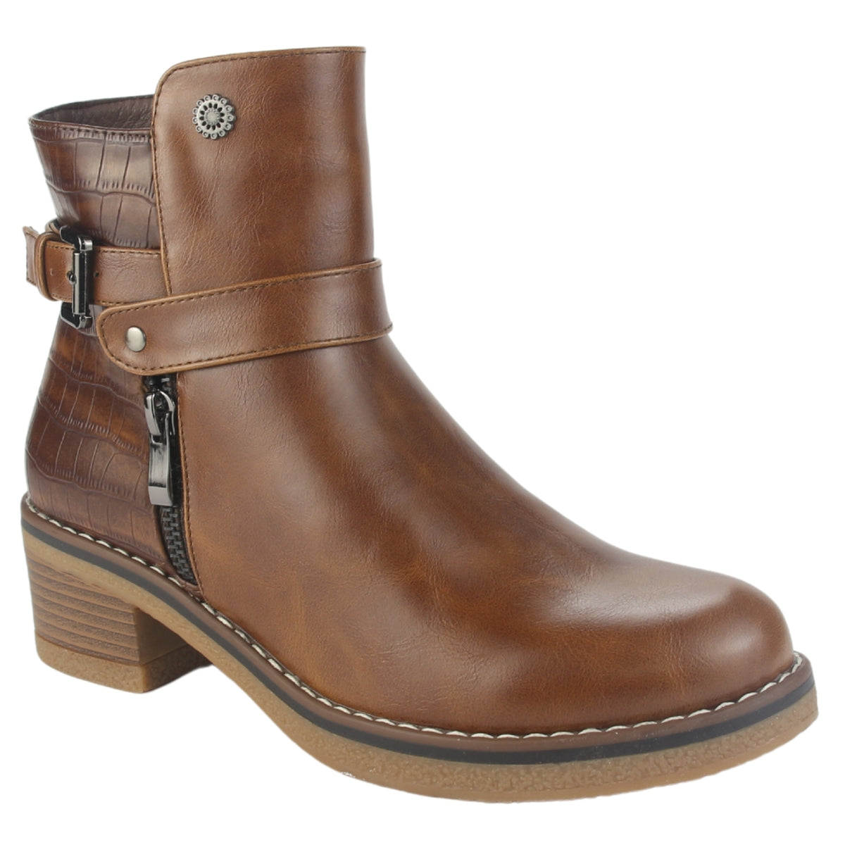 Botin Chalada Mujer Brike-1 Tostado Casual