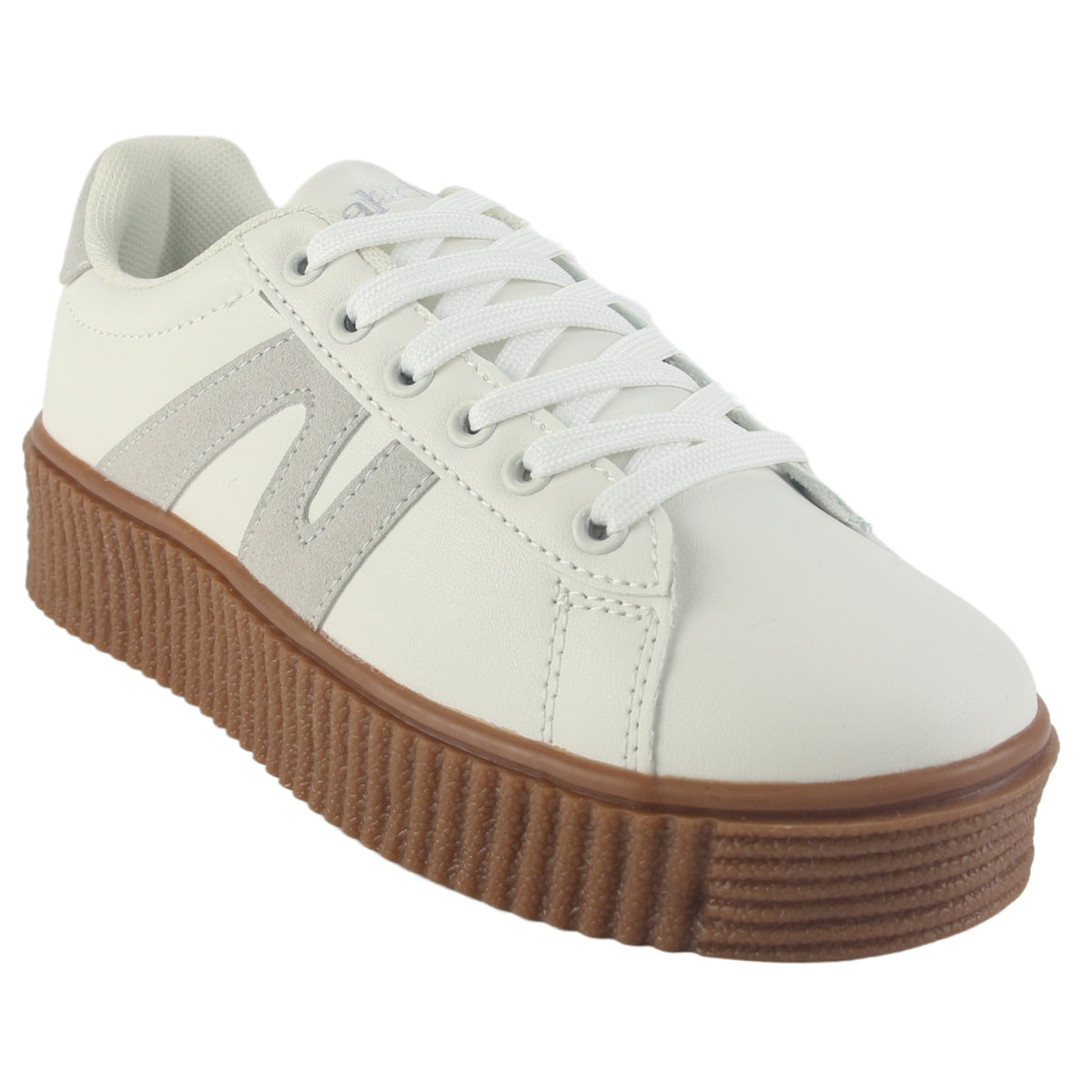 Zapatilla Chalada Mujer Flumi-10 Beige Urbano