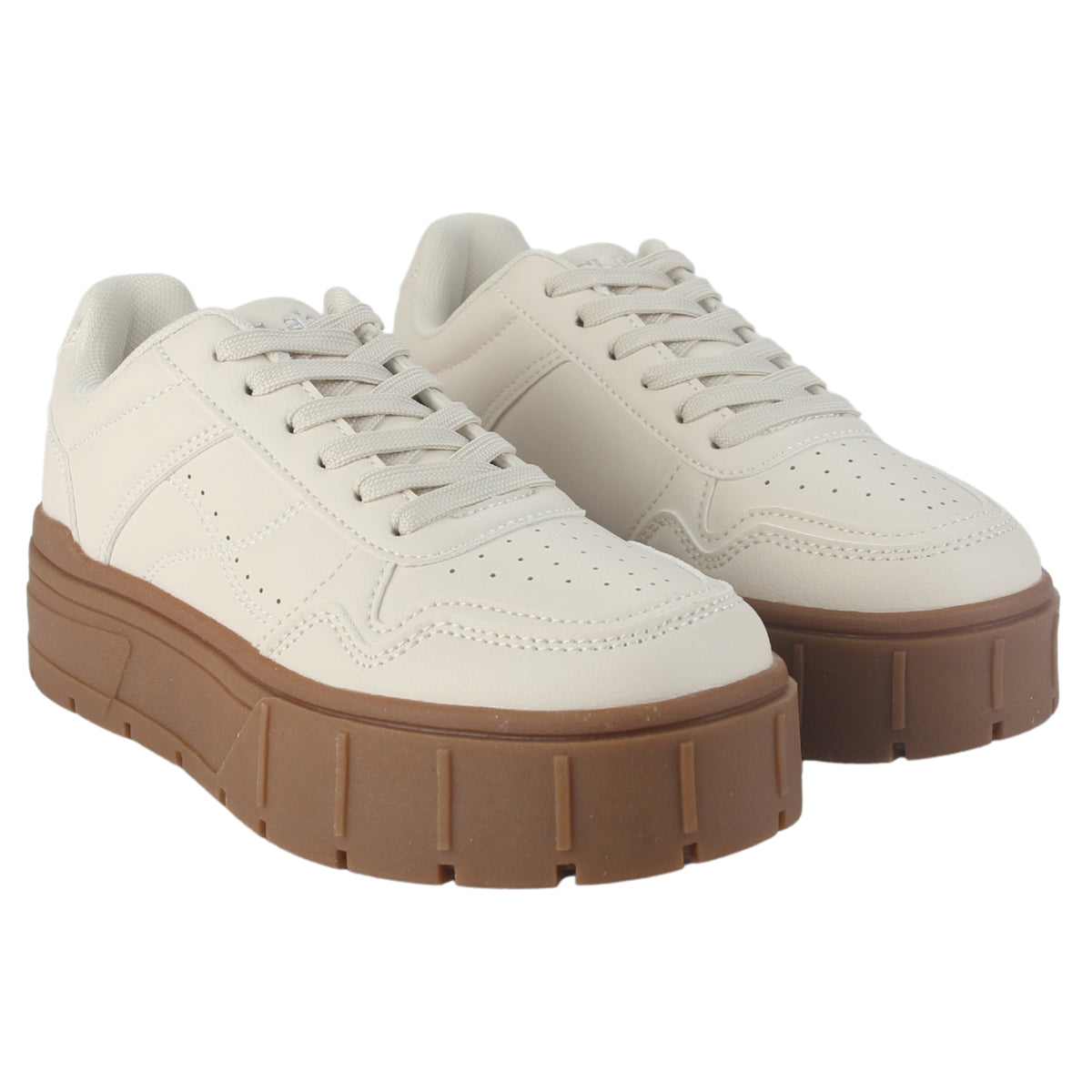 Zapatilla Chalada Mujer Troya-4 Beige Urbano