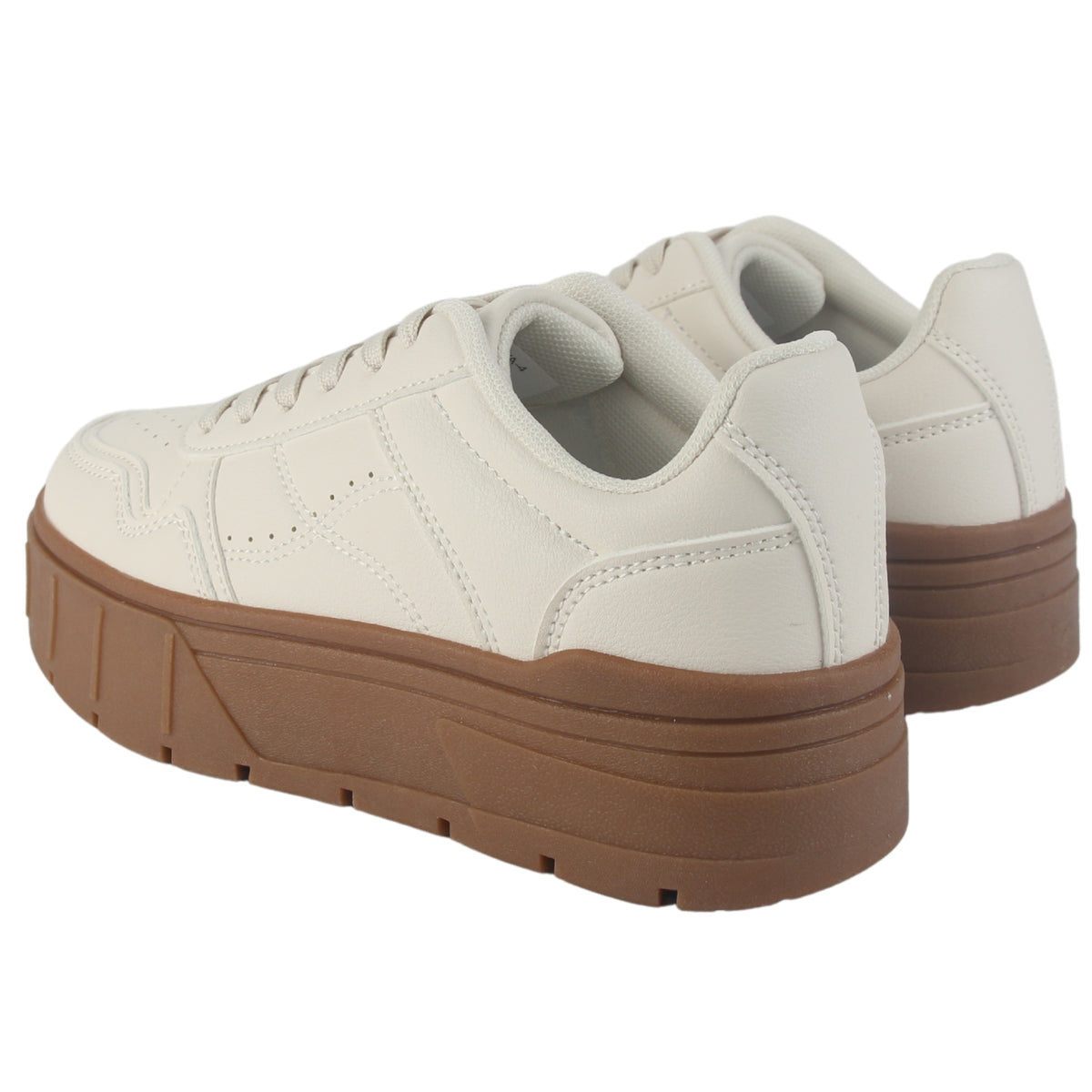 Zapatilla Chalada Mujer Troya-4 Beige Urbano