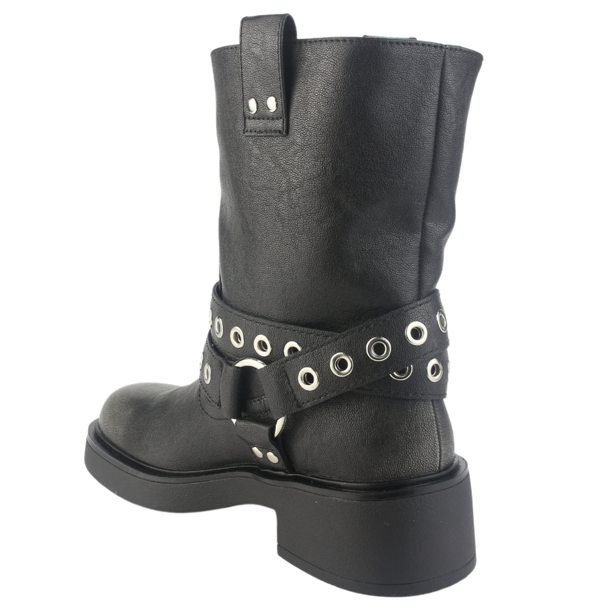 Botin Chalada Mujer Biker-5 Negro Casual