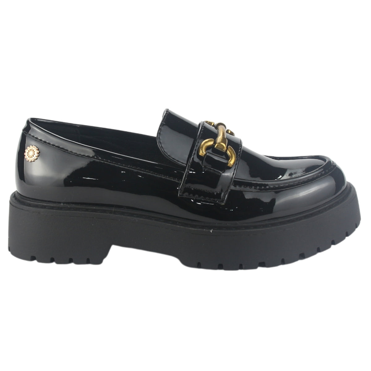 Mocasin Chalada Mujer Lenin-4 Negro Casual