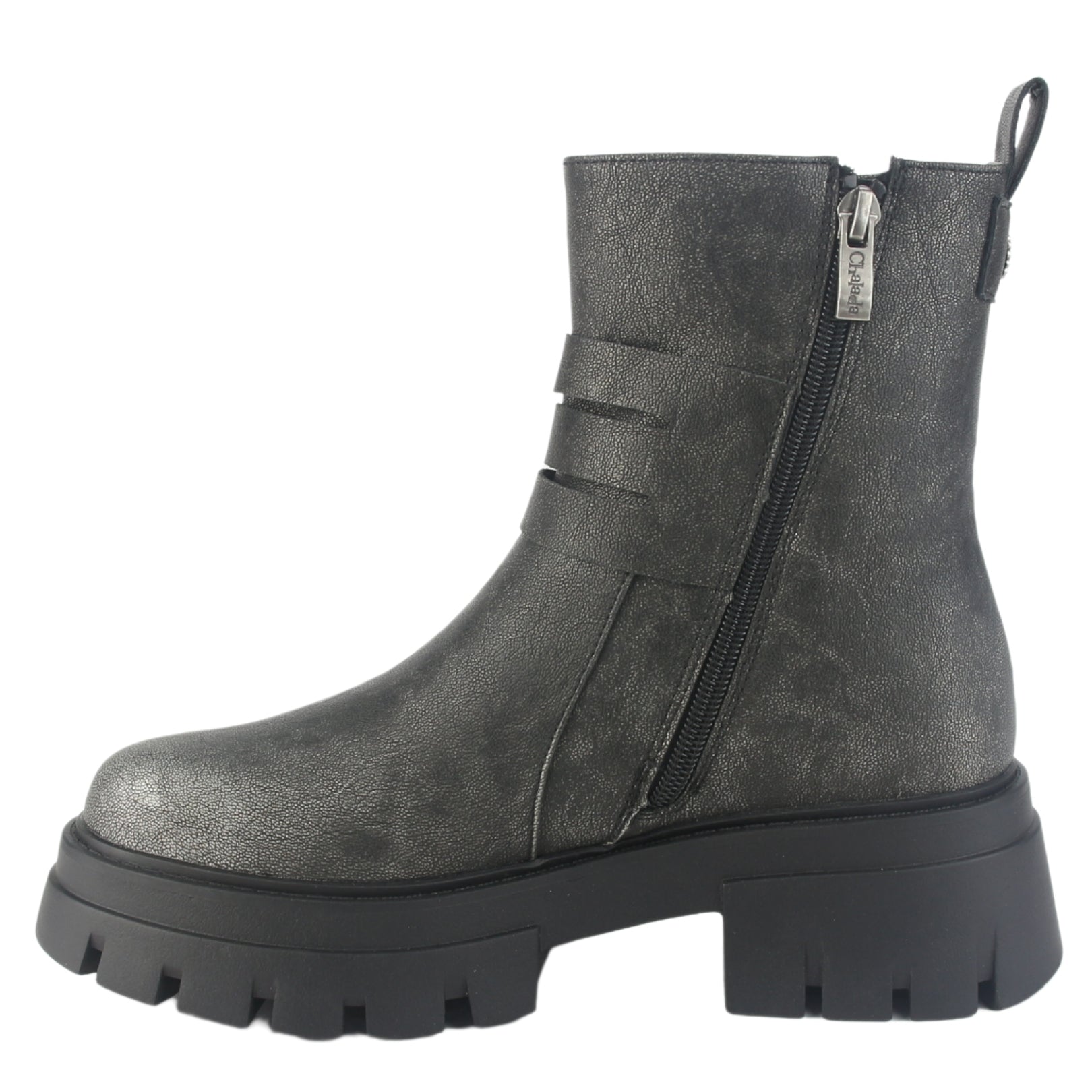 Botin Chalada Mujer Rustnew-1 Plateado Casual