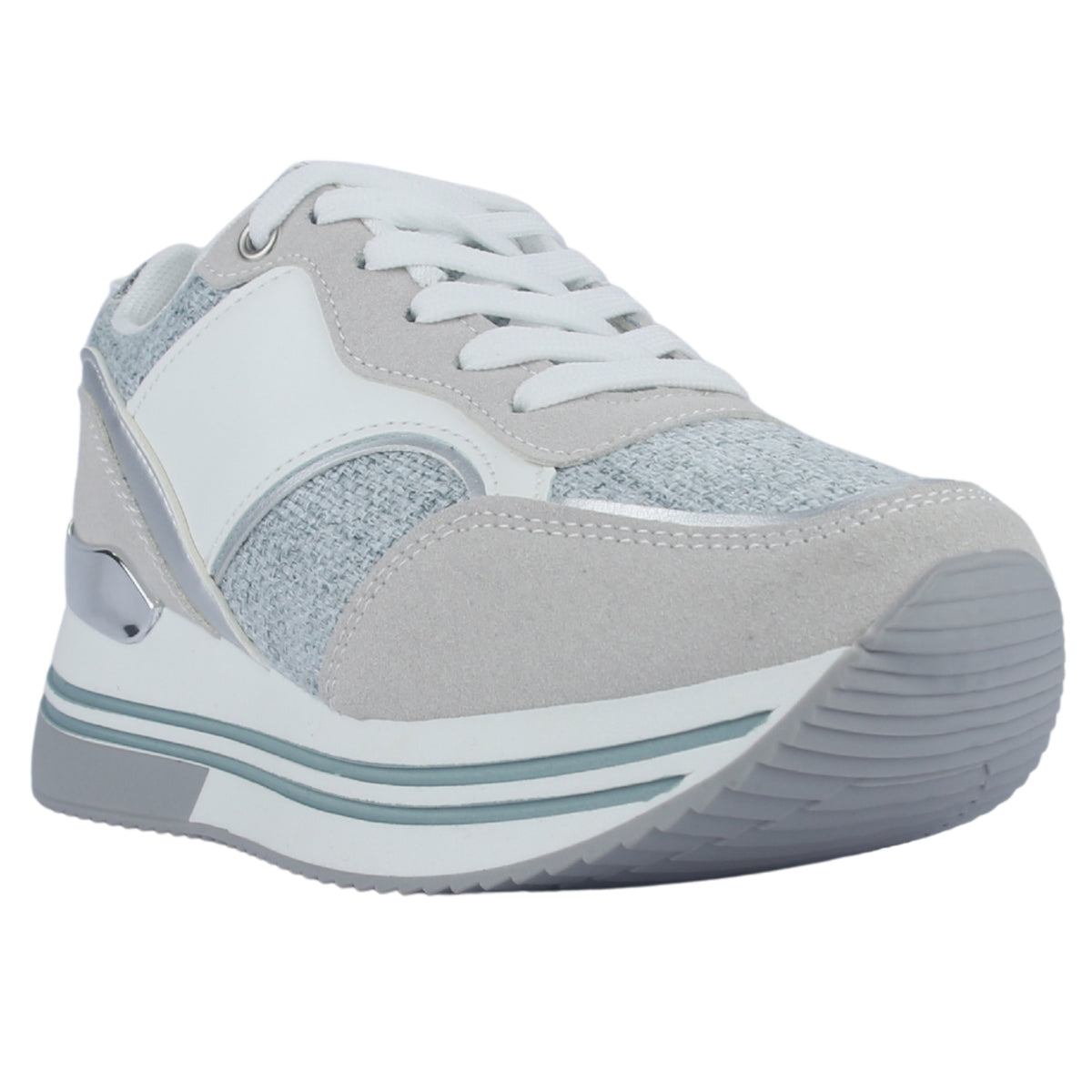 Zapatilla Mujer Chalada Jettixlow2 Blanco/Celeste Urbano