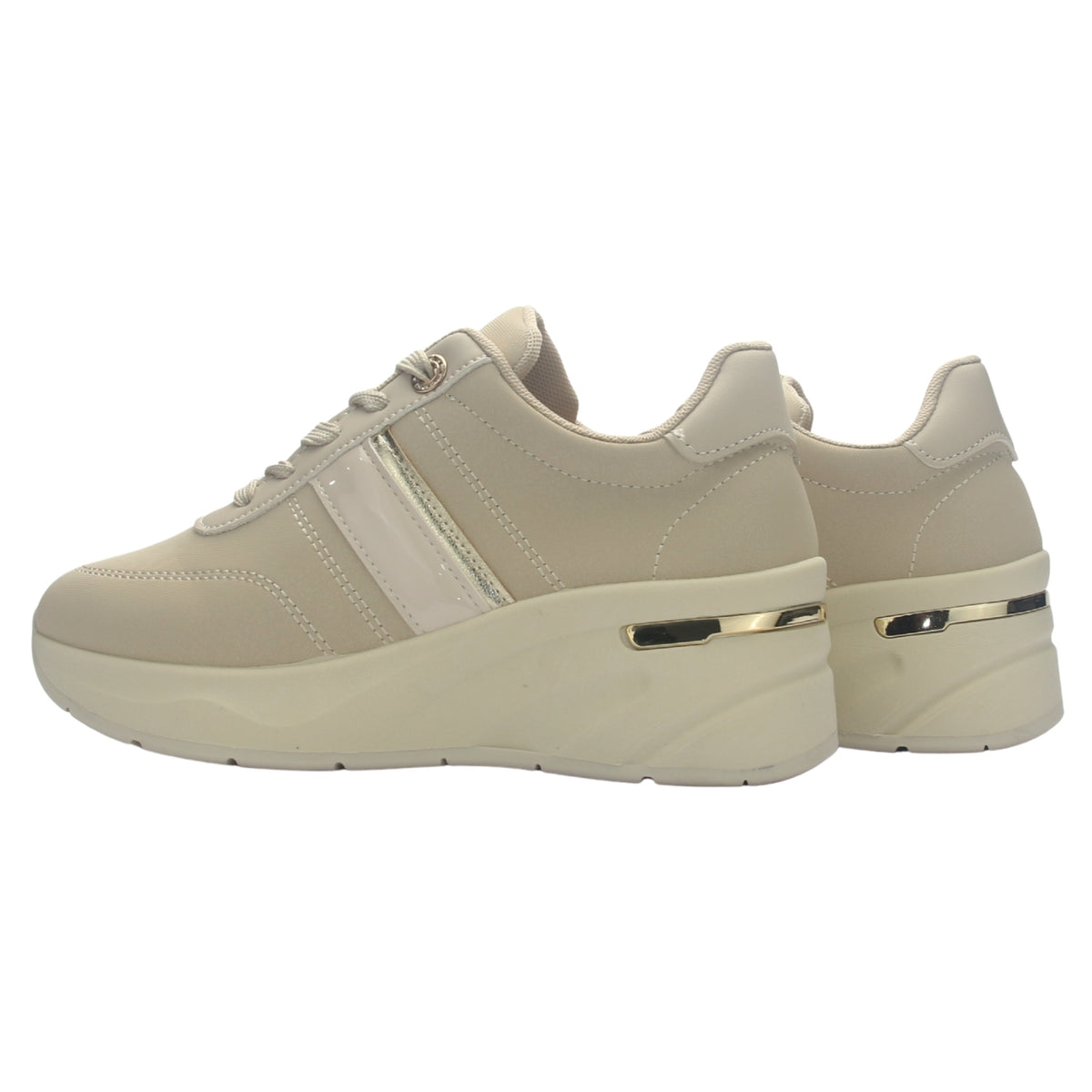 Zapatilla Mujer Chalada Juna-5 Beige Urbano