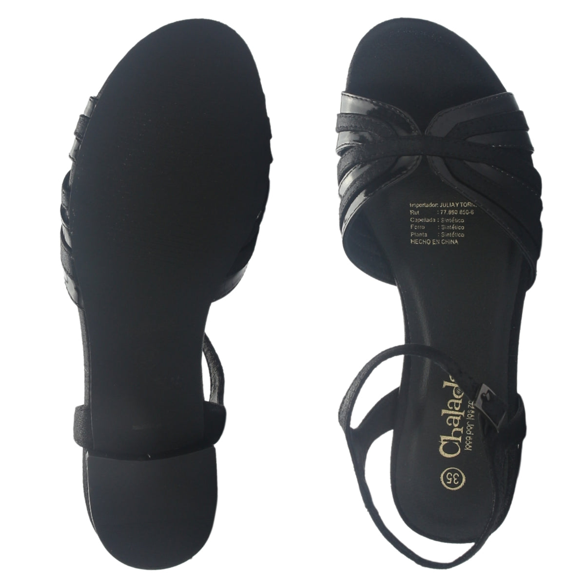 Sandalia Mujer  Chalada Fadialow20 Negro Casual