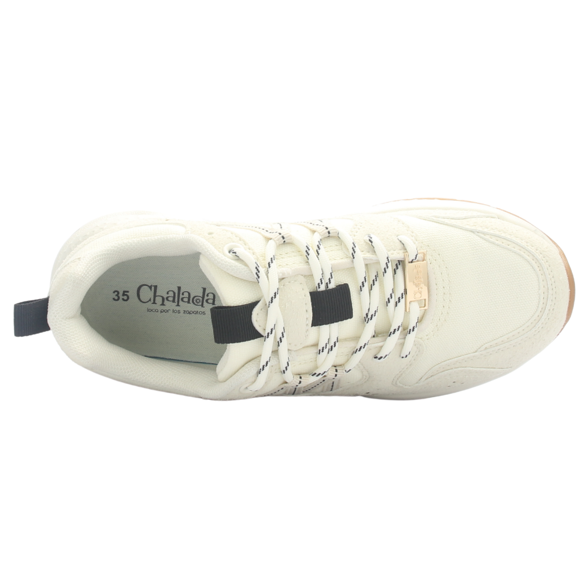 Zapatilla Mujer Chalada Glasgow-1 Beige Urbano
