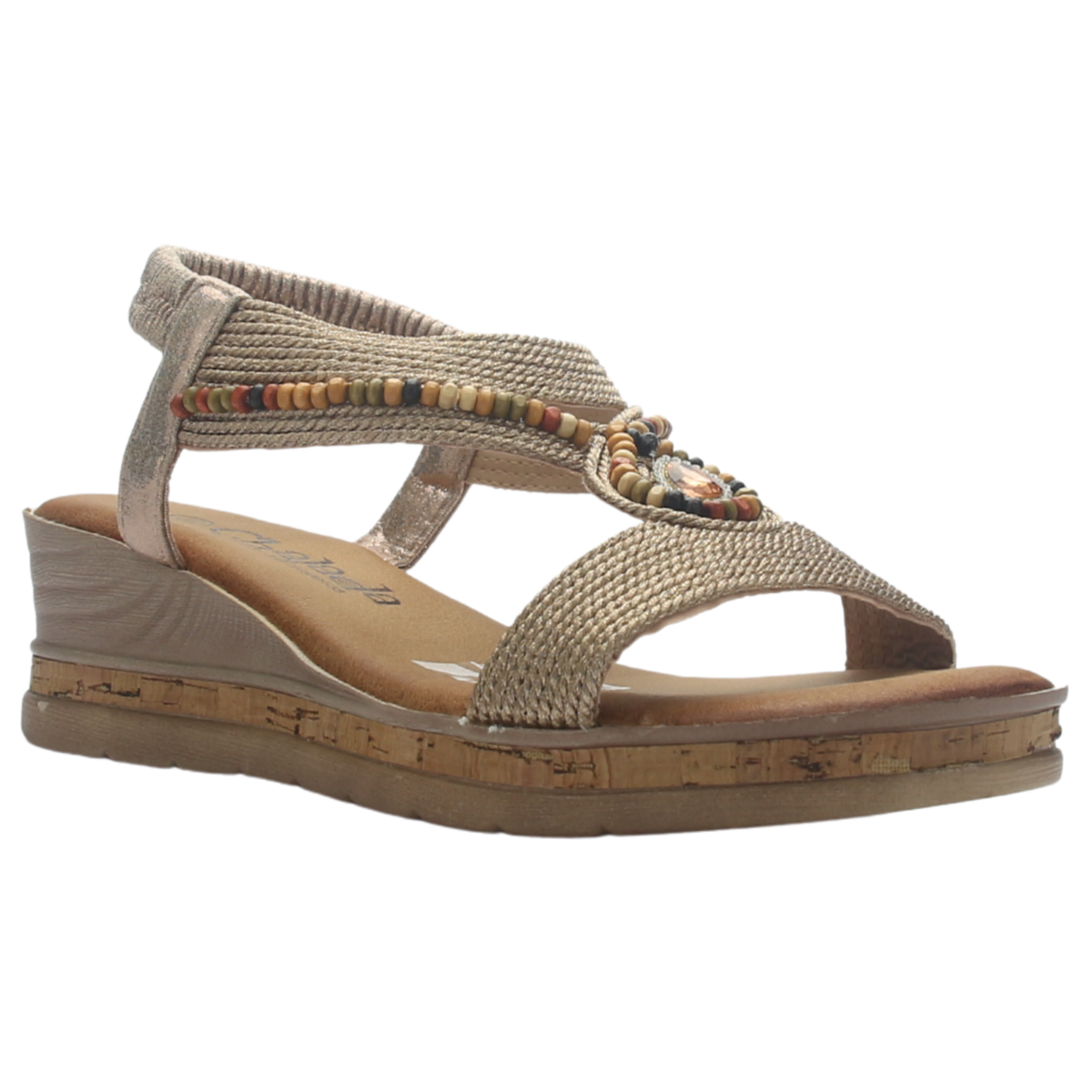 Sandalia de Mujer de color Beige Casual Chalada Molina-1