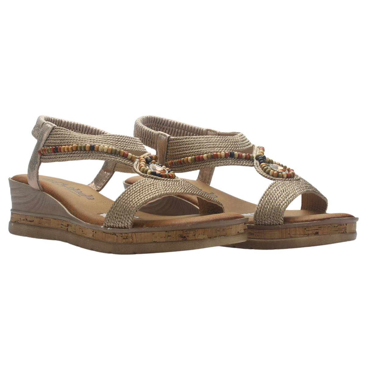 Sandalia de Mujer de color Beige Casual Chalada Molina-1