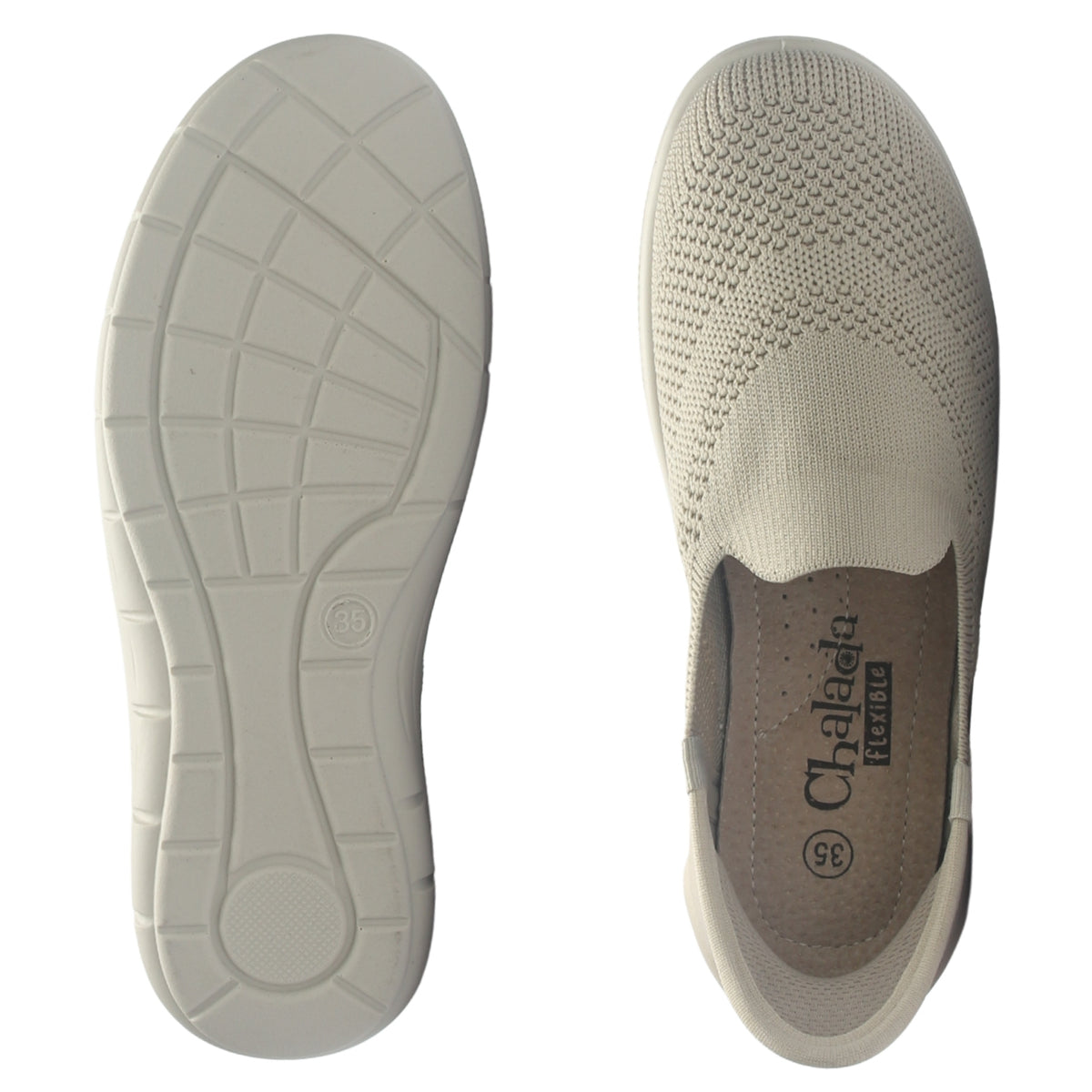 Zapatilla Mujer Chalada Momi-1 Beige Urbano