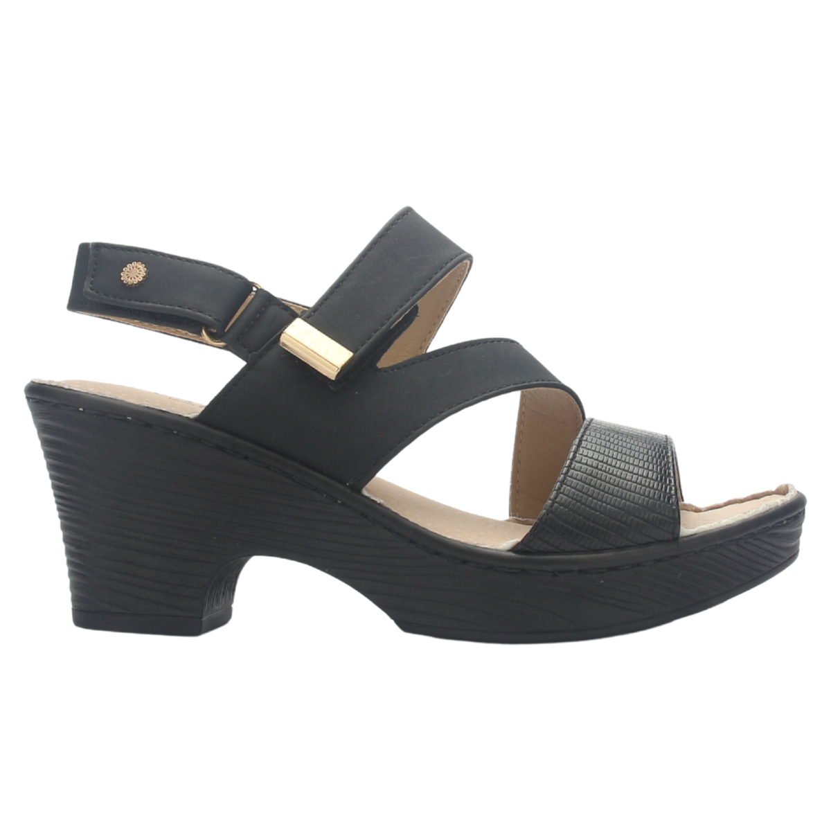 Sandalia Mujer Chalada Notina-1 Negro Casual