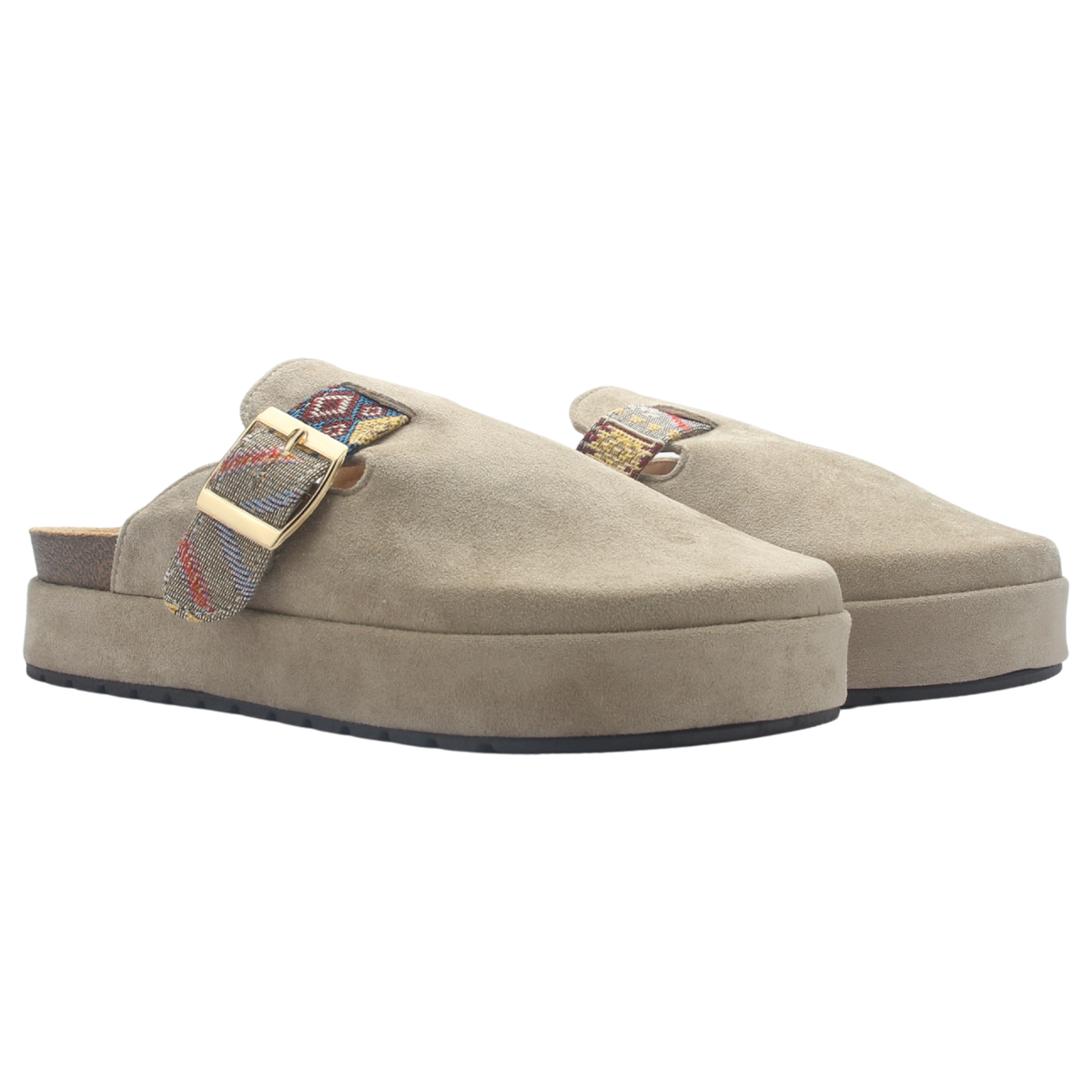 Zapato de mujer Taupe Casual Chalada Risco-3