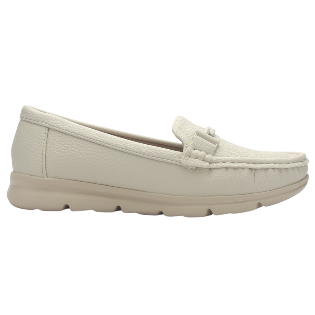 Mocasin de Mujer de color Nude Casual Chalada Leve-1
