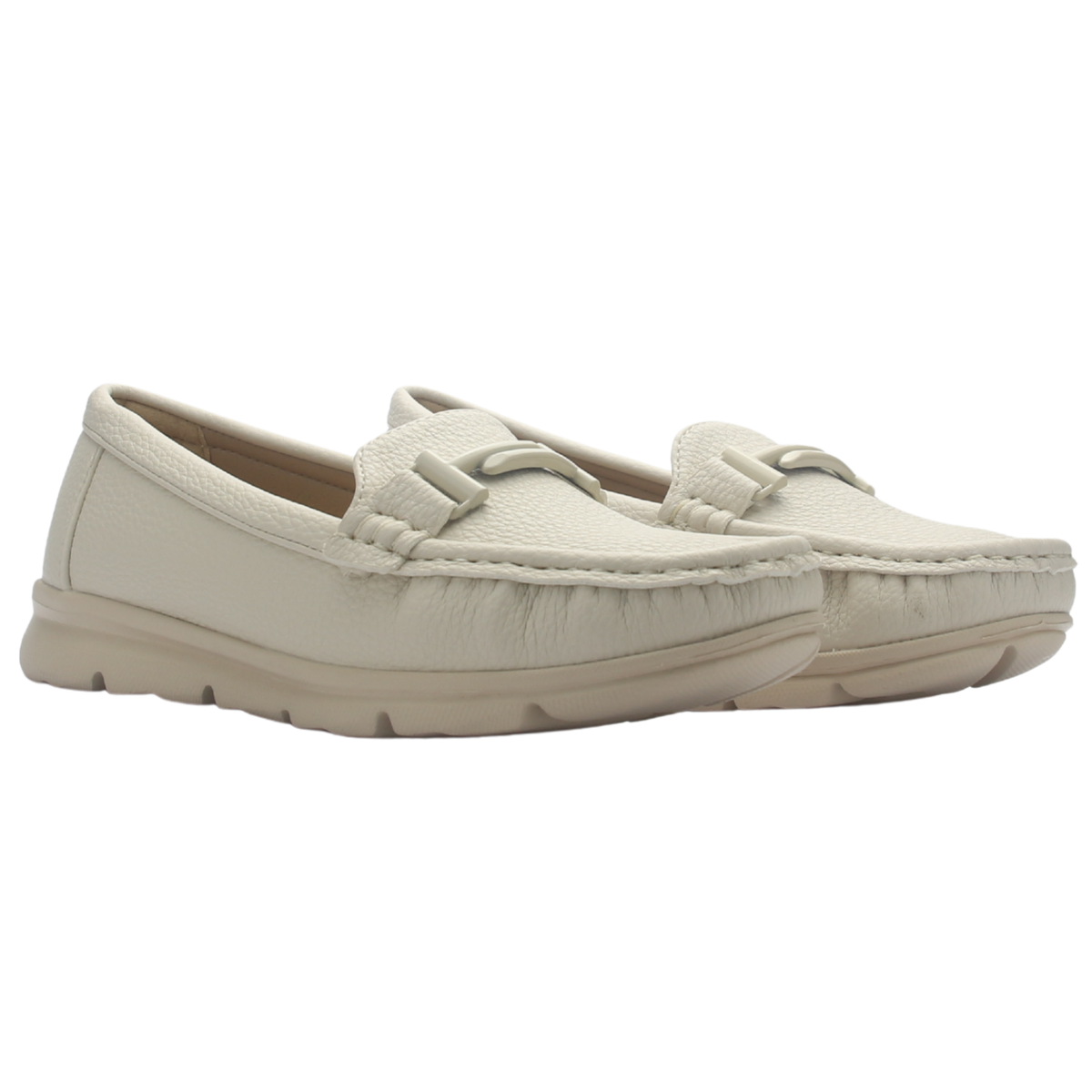 Mocasin de Mujer de color Nude Casual Chalada Leve-1