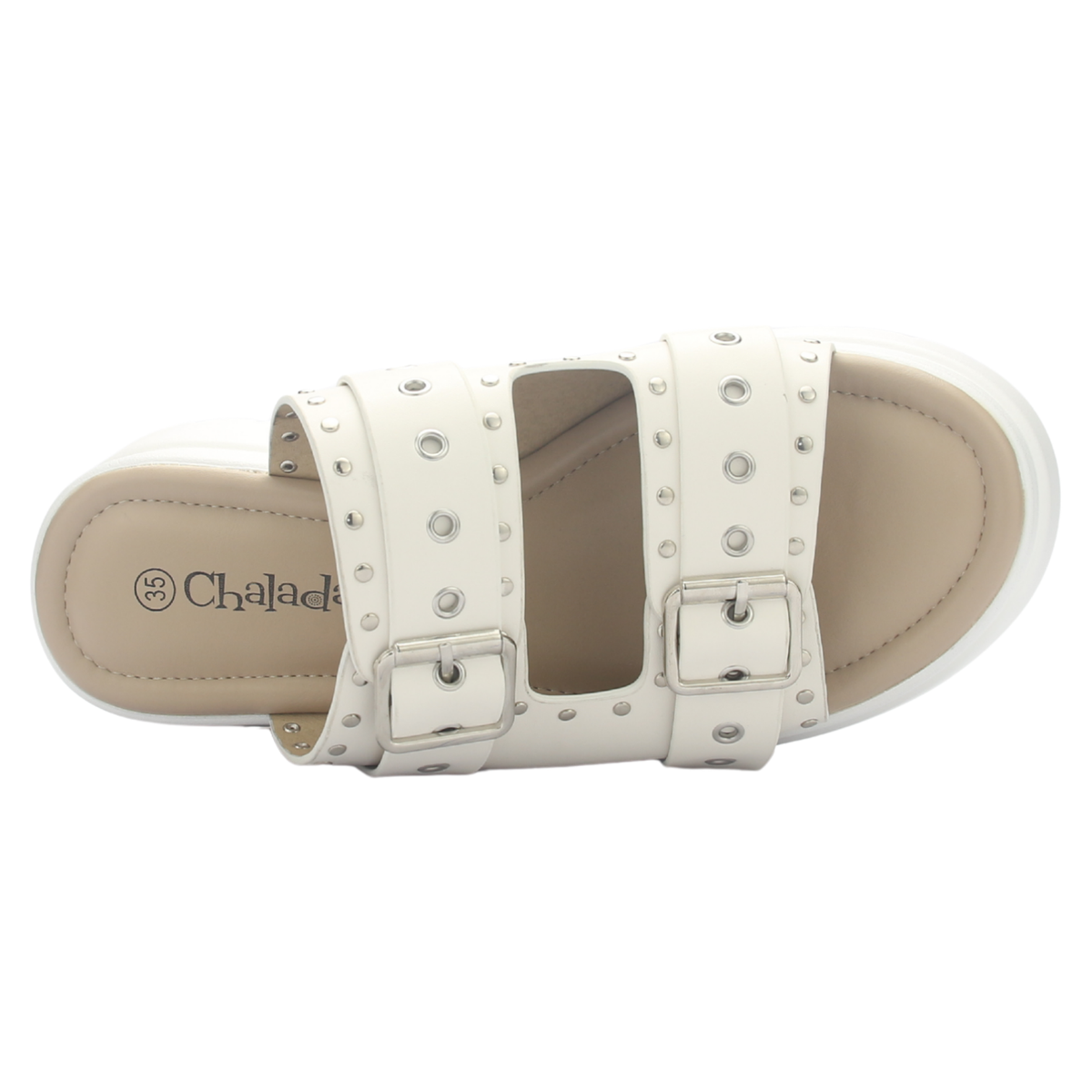 Sandalia Mujer Chalada Pop-1 Blanco Casual