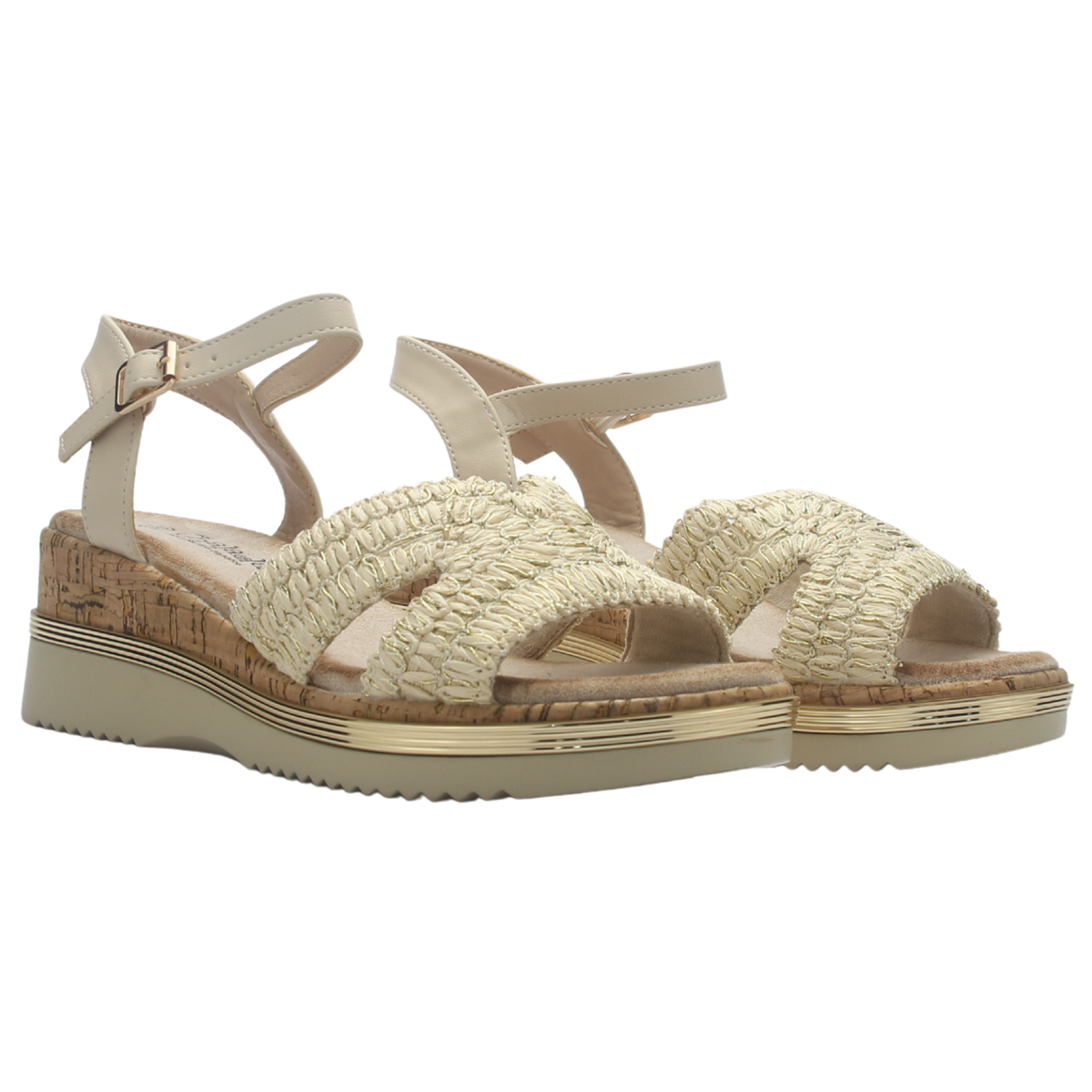 Sandalia de Mujer de color Beige Casual Chalada Tera-4