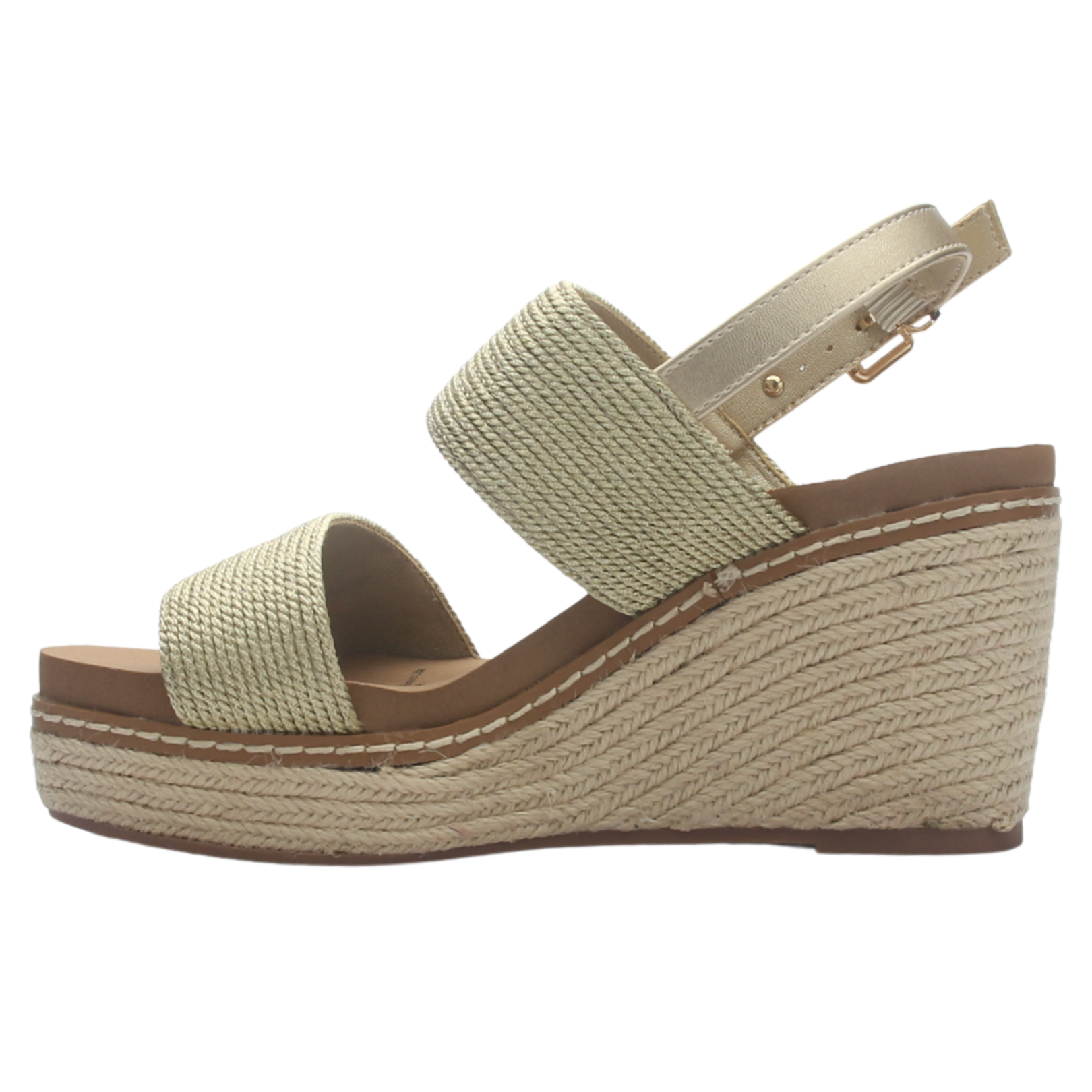 Sandalia de mujer Dorada Casual Chalada Polefom-1