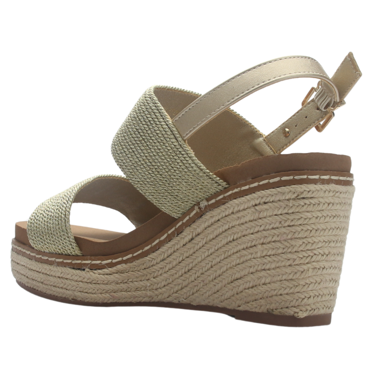 Sandalia de mujer Dorada Casual Chalada Polefom-1