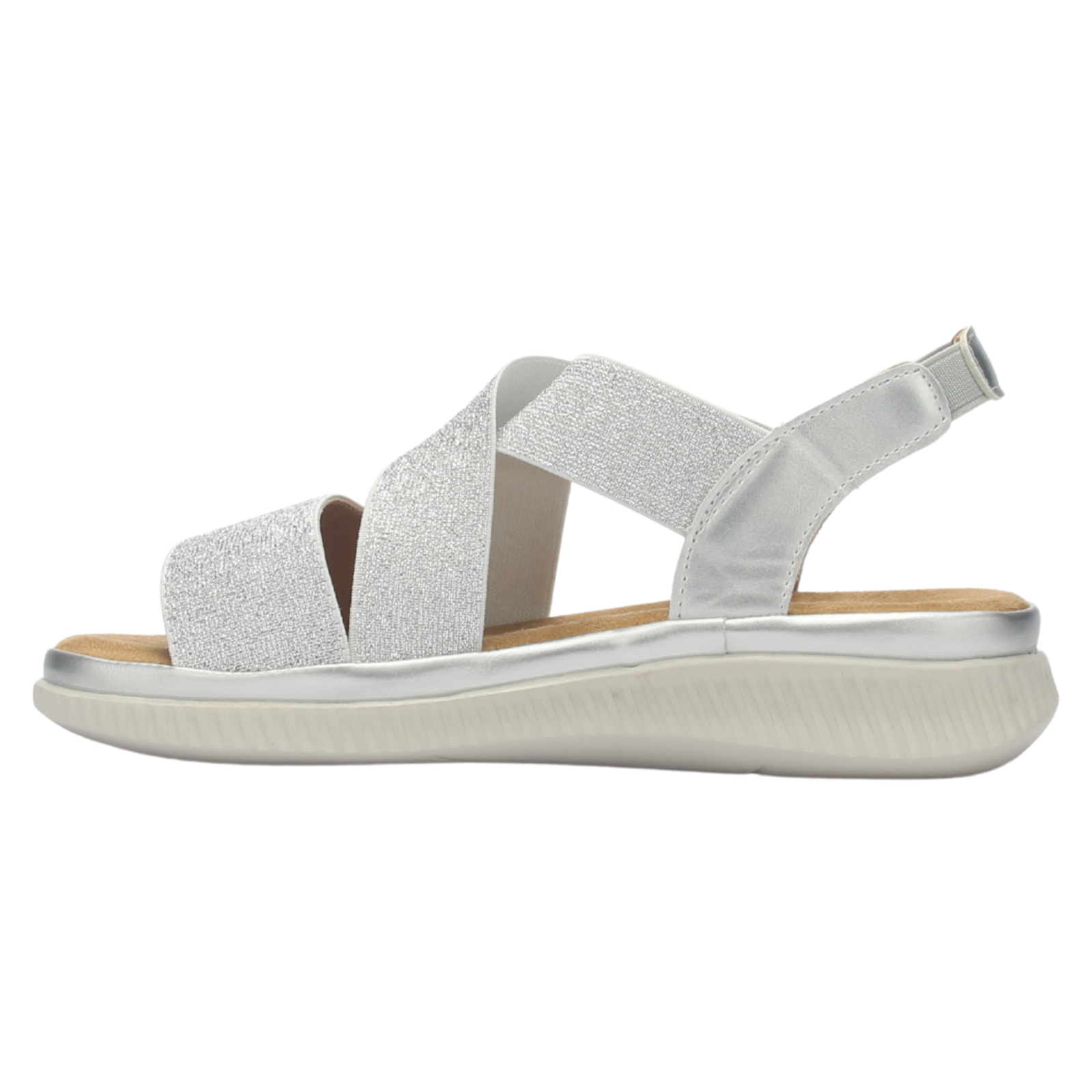 Sandalia Mujer Chalada Malibu-1 Plateado Casual