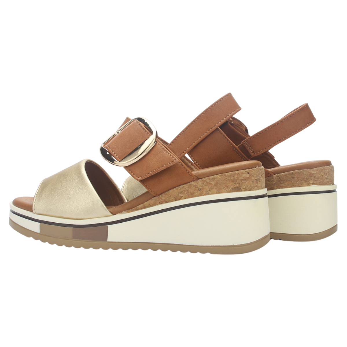 Sandalia Mujer Chalada Monaco-1 Dorado Casual