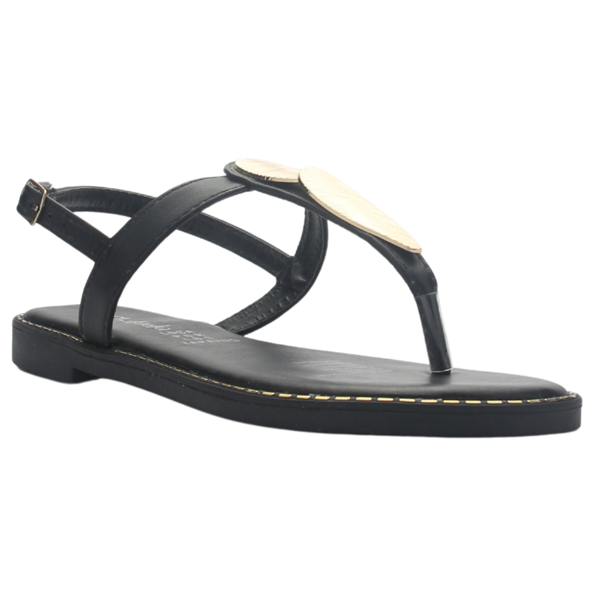 Sandalia de Mujer de color Negro Casual Chalada Buckel-4