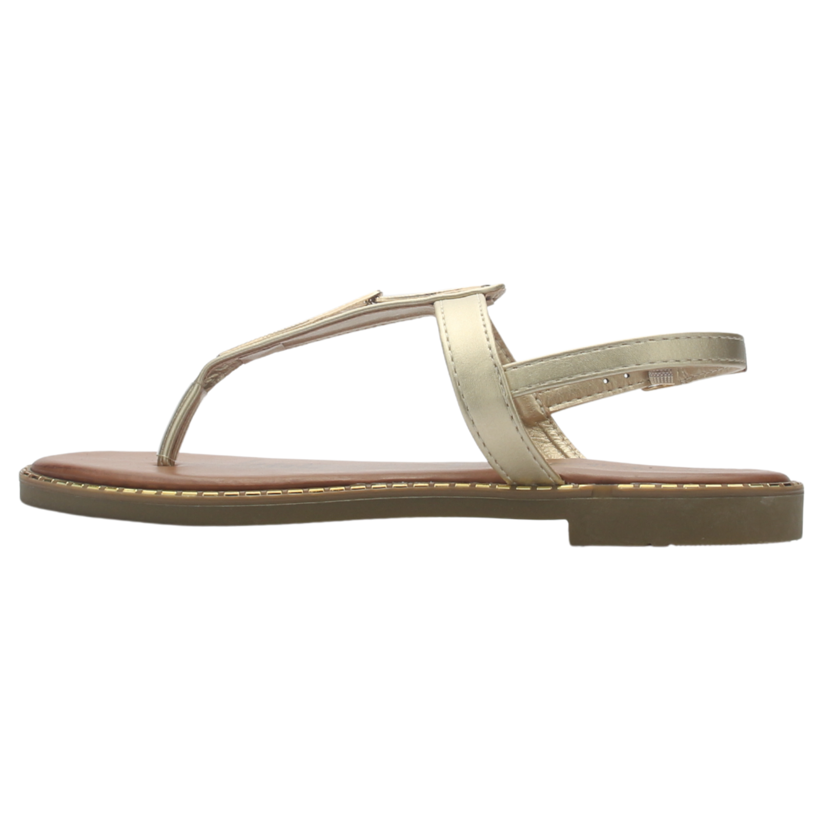 Sandalia de Mujer de color Dorado Casual Chalada Buckel-4