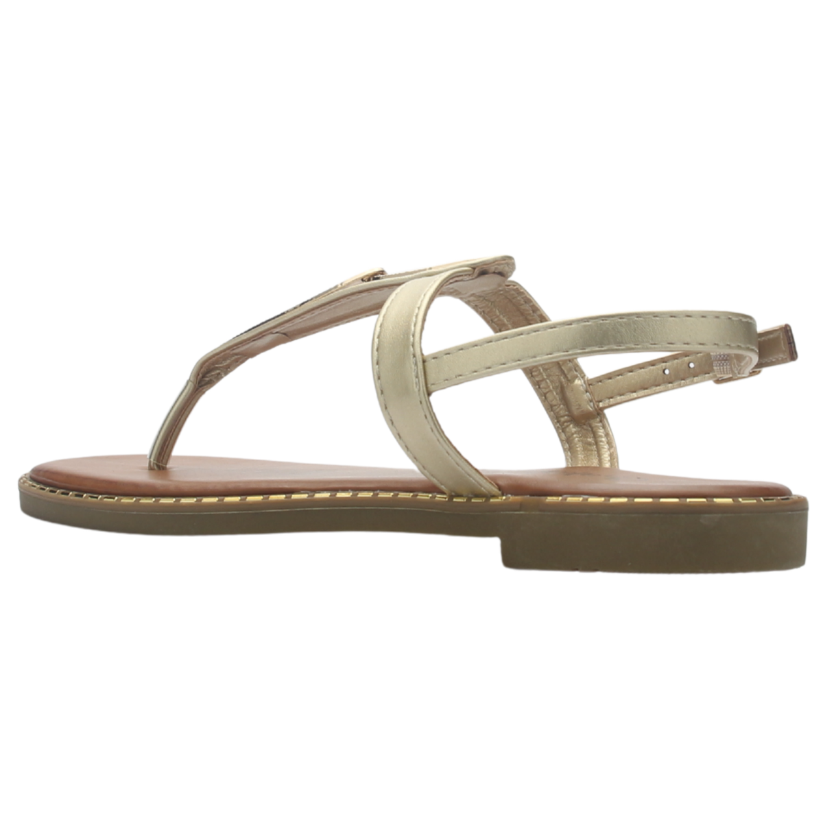 Sandalia de Mujer de color Dorado Casual Chalada Buckel-4