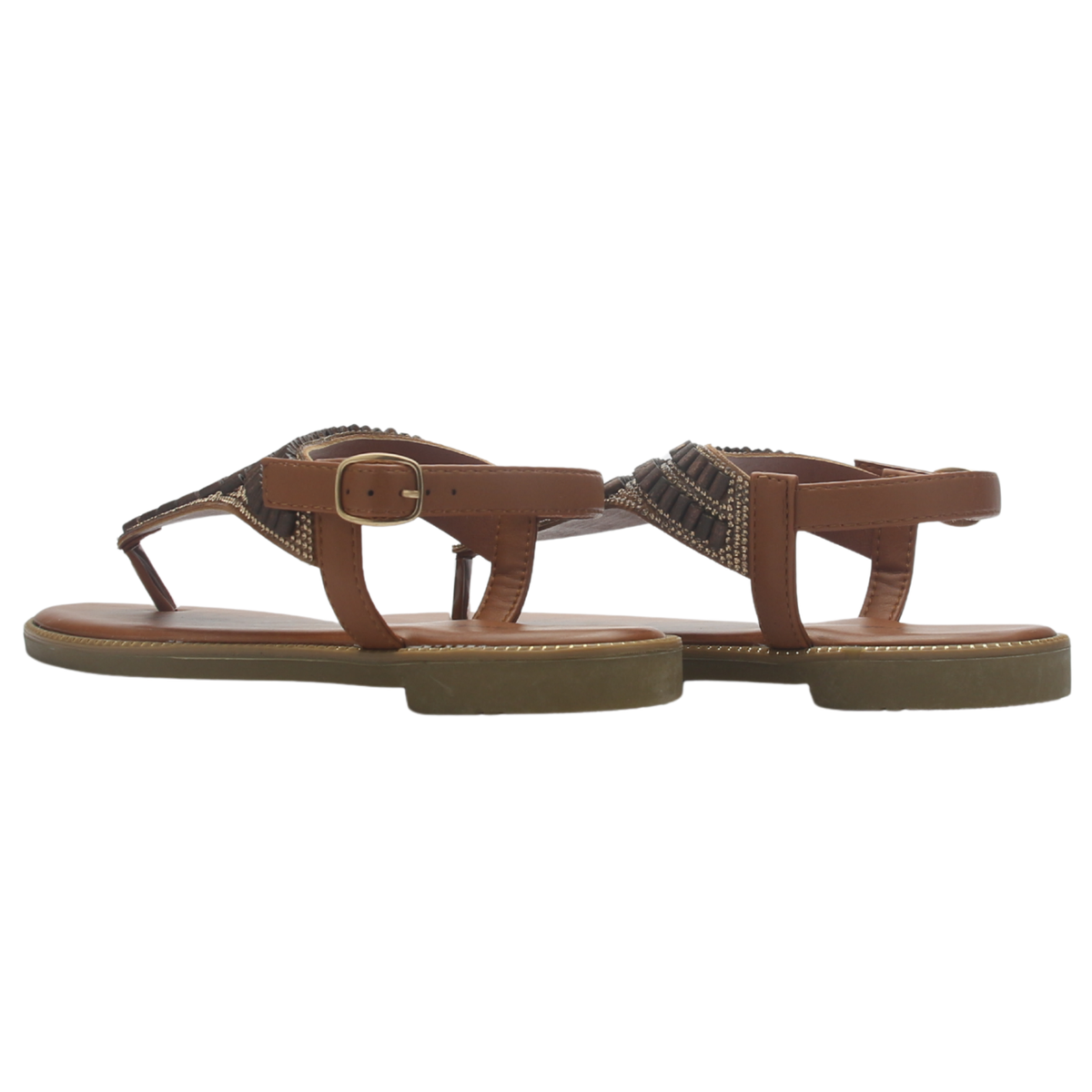 Sandalia de Mujer de color Camel Casual Chalada Buckel-5