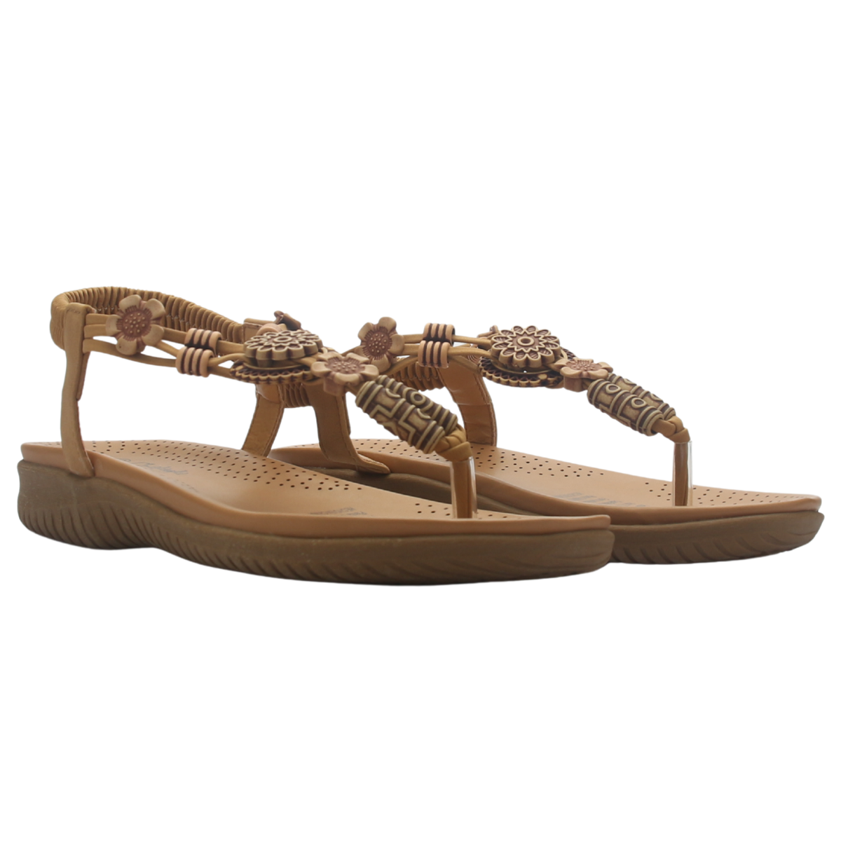 Sandalia de Mujer de color Camel Casual Chalada Clara-10