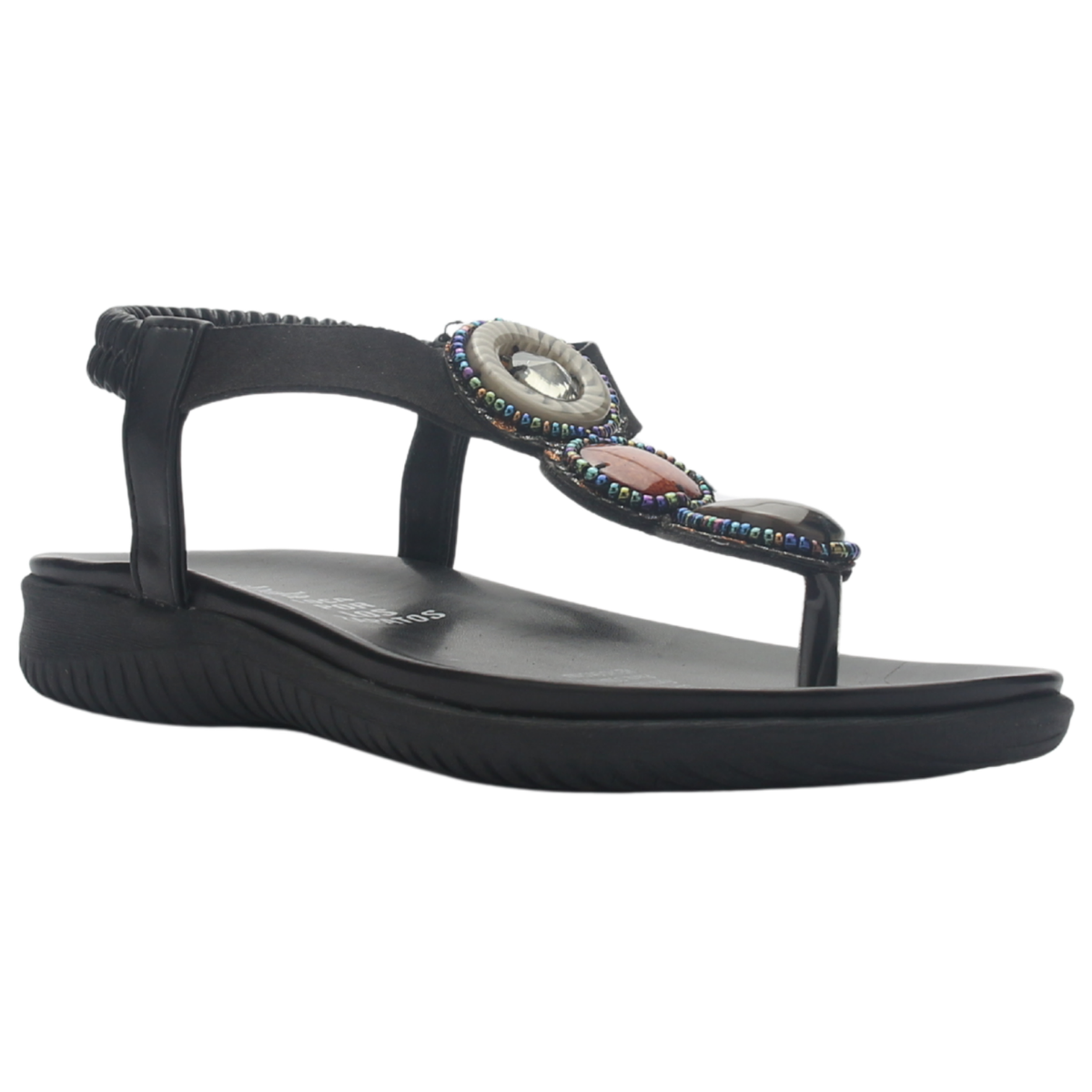 Sandalia de Mujer de color Negro Casual Chalada Clara-12