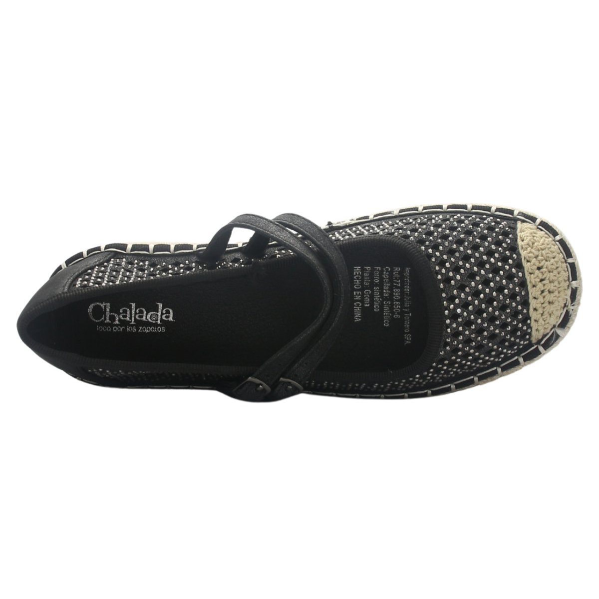 Alpargata de mujer Negro Casual Chalada Tap-50