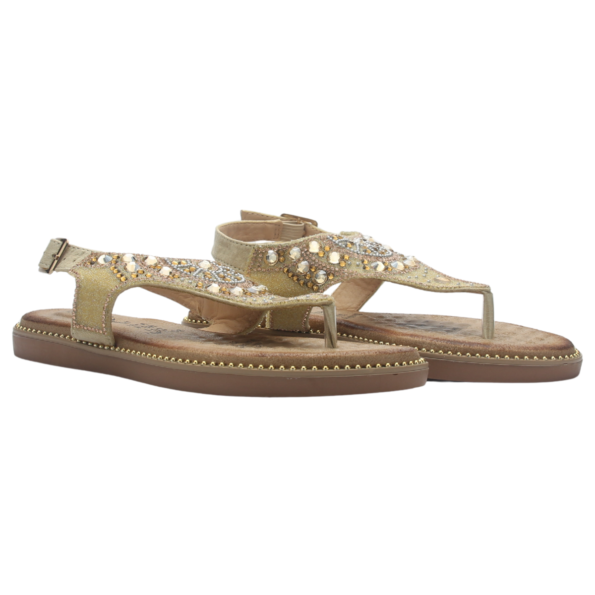 Sandalia de Mujer de color Dorado Casual Chalada Angui-2