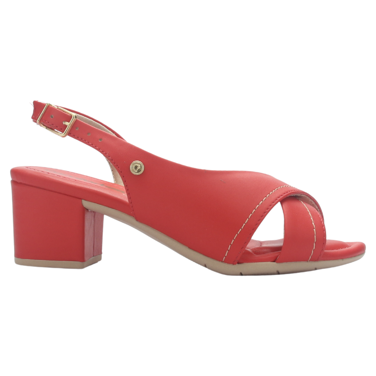 Sandalia Mujer Rojo Comfortflex 2557404 Casual