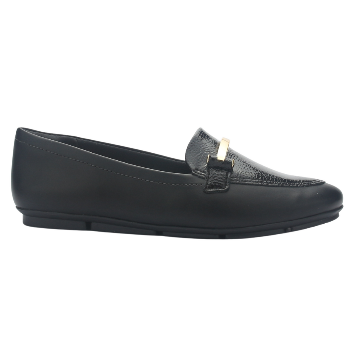 Mocasin Mujer Negro Comfortflex 2563404 Casual