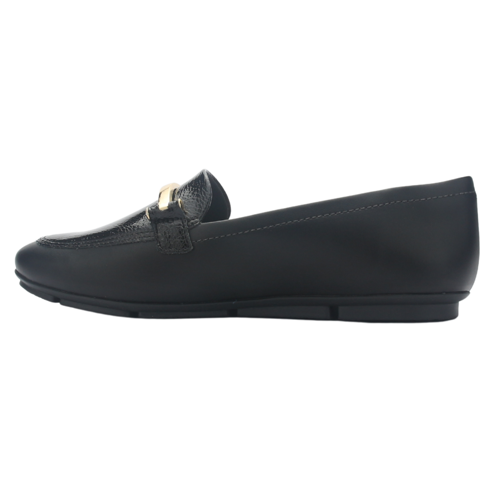 Mocasin Mujer Negro Comfortflex 2563404 Casual