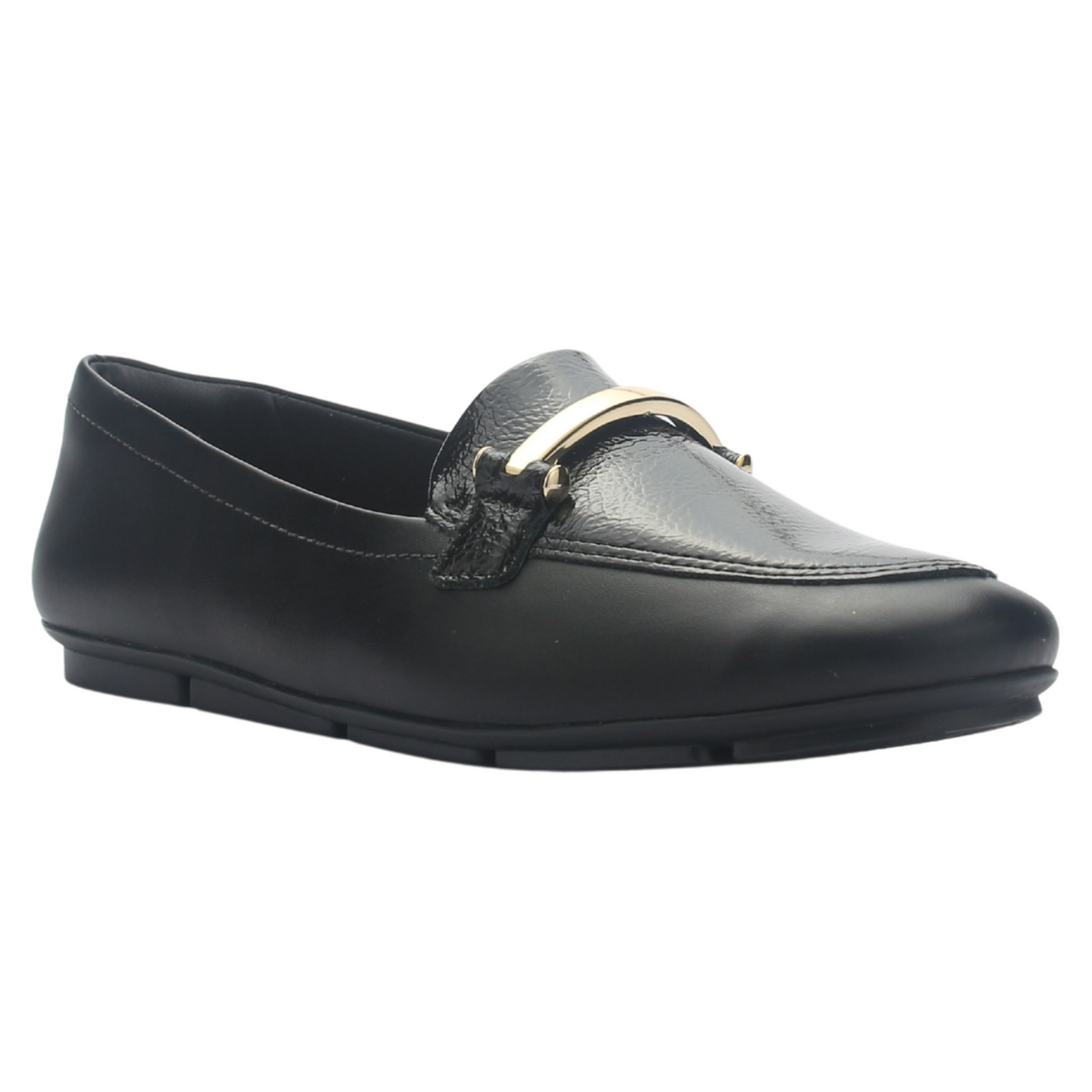 Mocasin Mujer Negro Comfortflex 2563404 Casual
