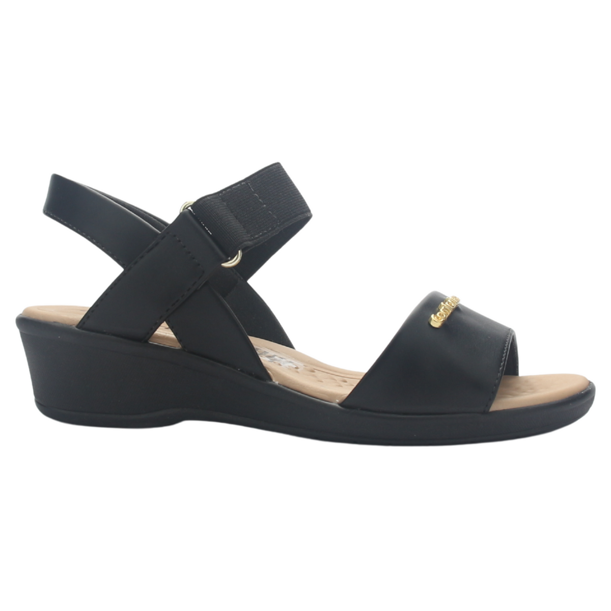 Sandalia Mujer Negro Comfortflex 2572403 Casual