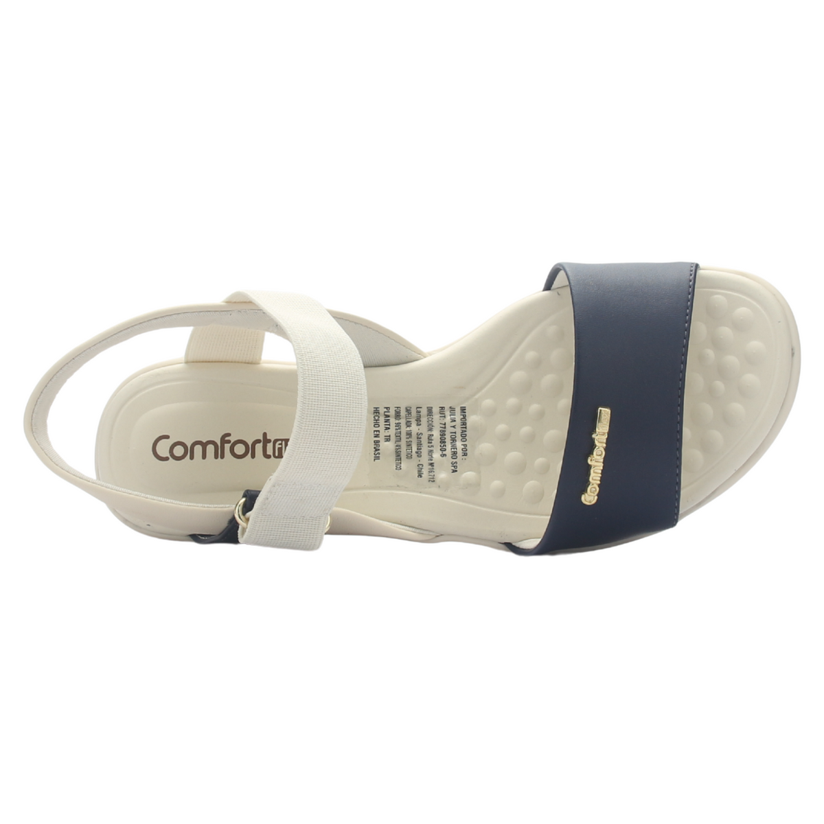 Sandalia Mujer Beige Comfortflex 2572403 Casual
