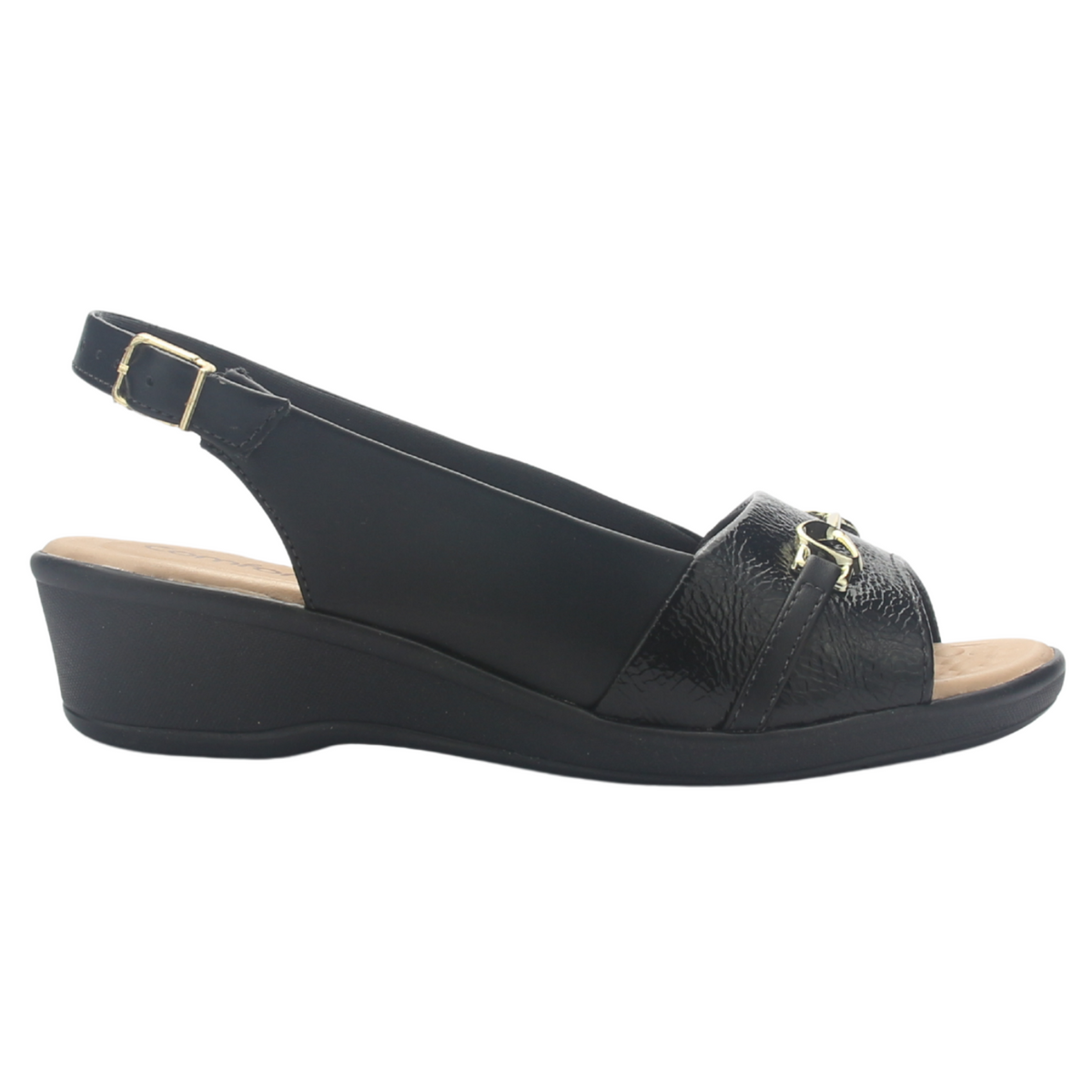 Sandalia Mujer Negro Comfortflex 2572404 Casual
