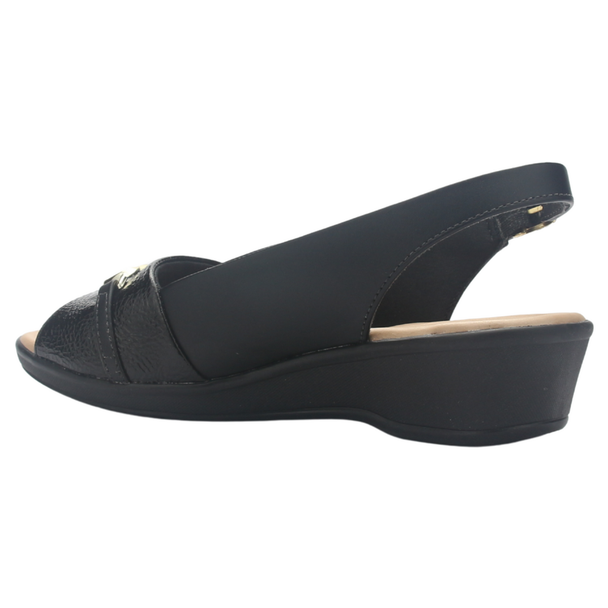 Sandalia Mujer Negro Comfortflex 2572404 Casual