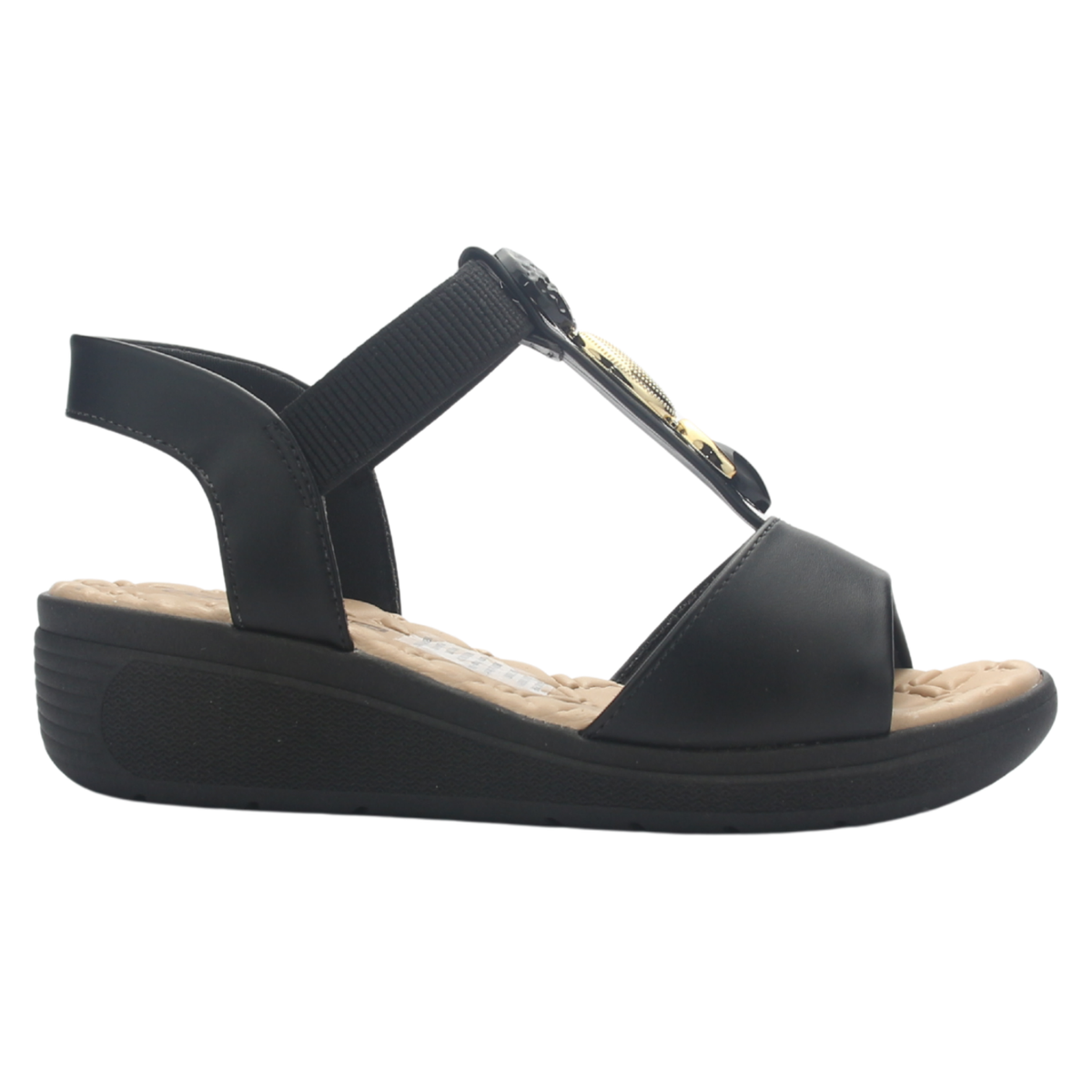 Sandalia Mujer Negro Comfortflex 2586404 Casual