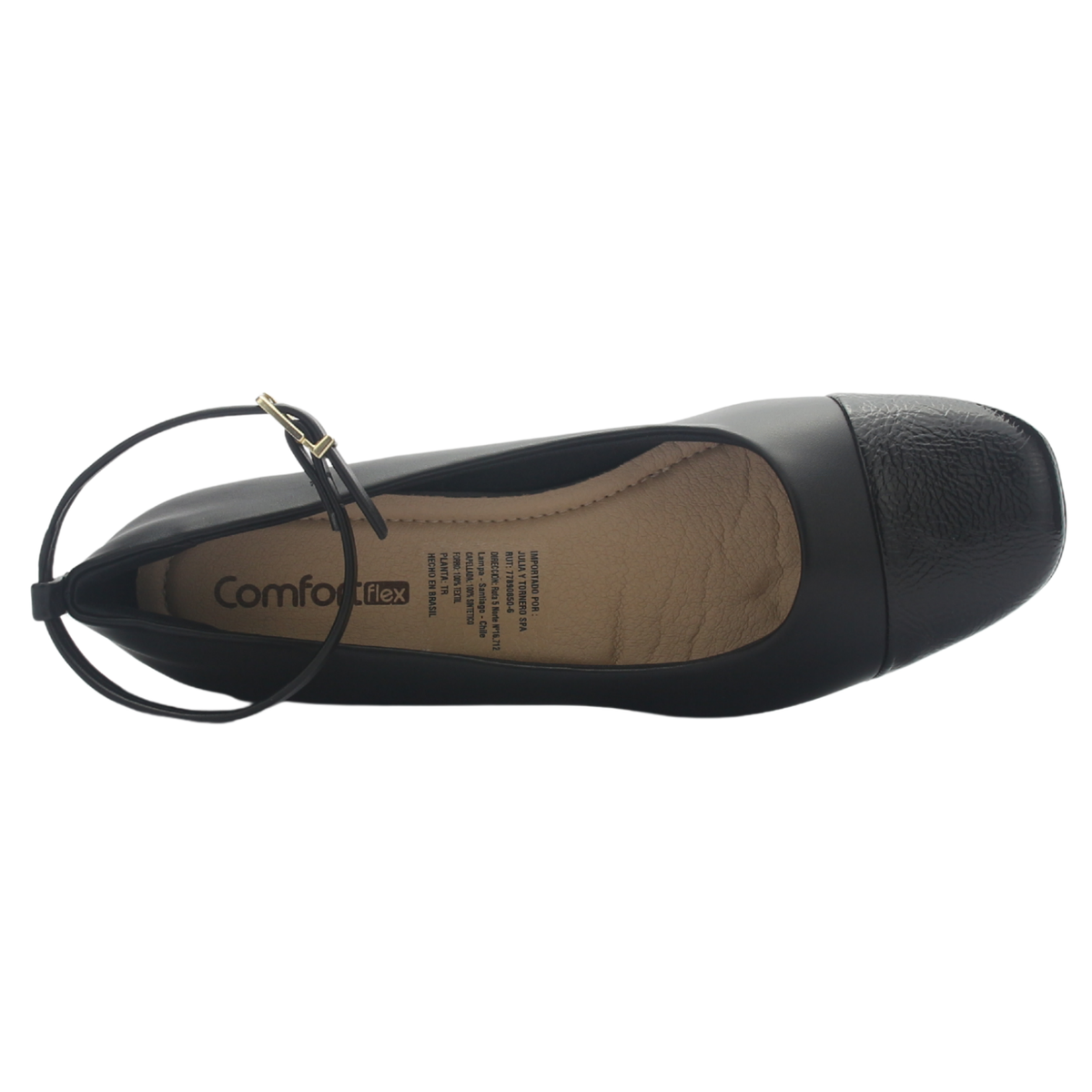 Zapato Mujer Negro Comfortflex 2595403 Casual