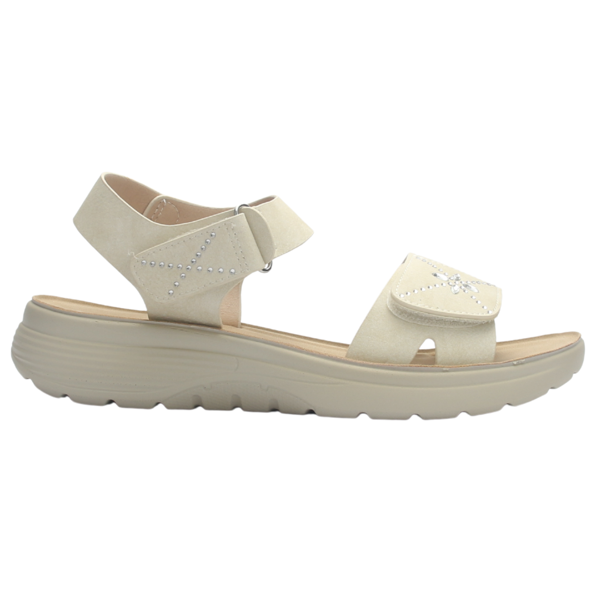 Sandalia de mujer Beige Casual Chalada Bless-1