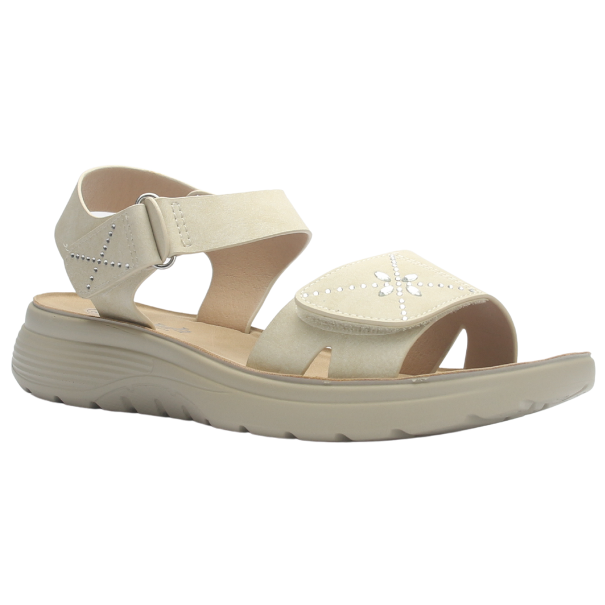 Sandalia de mujer Beige Casual Chalada Bless-1